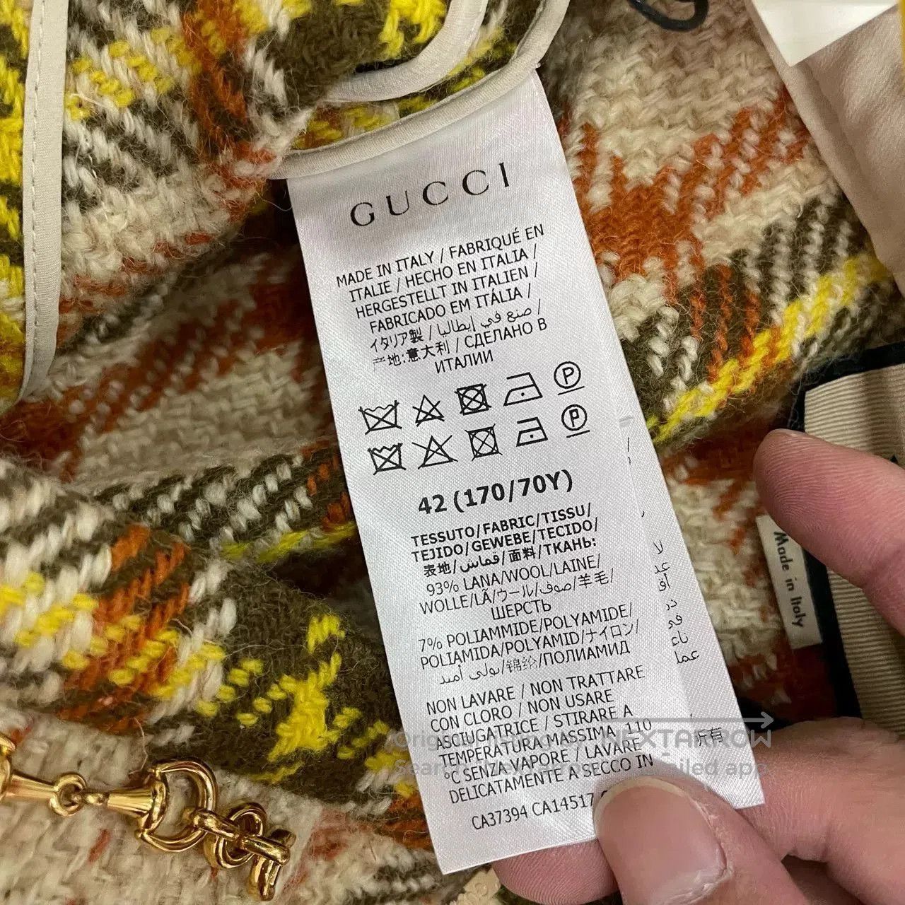 Gucci GUCCI Plaid Mini Skirt. Size 41" - 6 Thumbnail