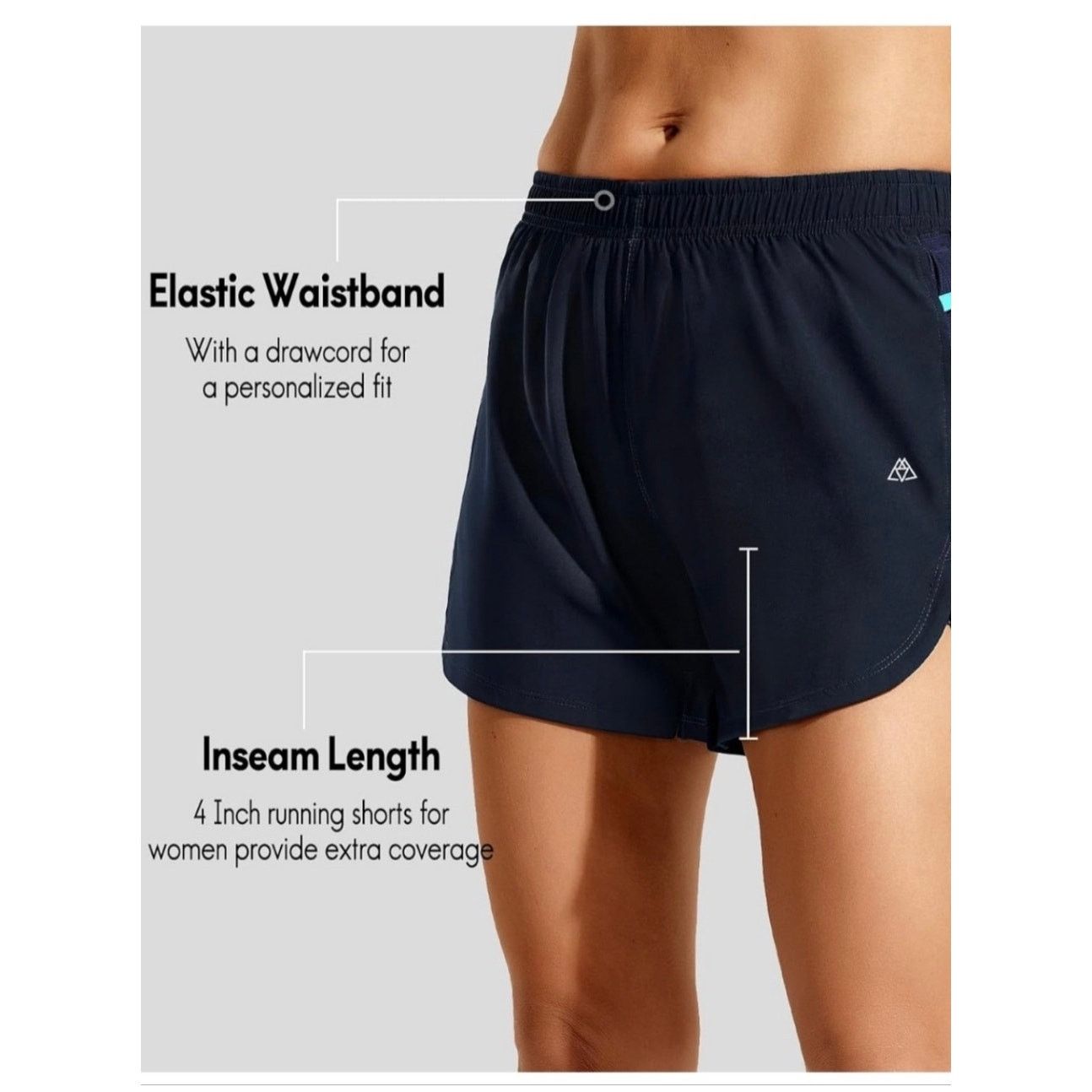 The Unbranded Brand Haimont Running Shorts For Women’s Dark Grey Size Small Size 28" / US 6 / IT 42 - 2 Thumbnail