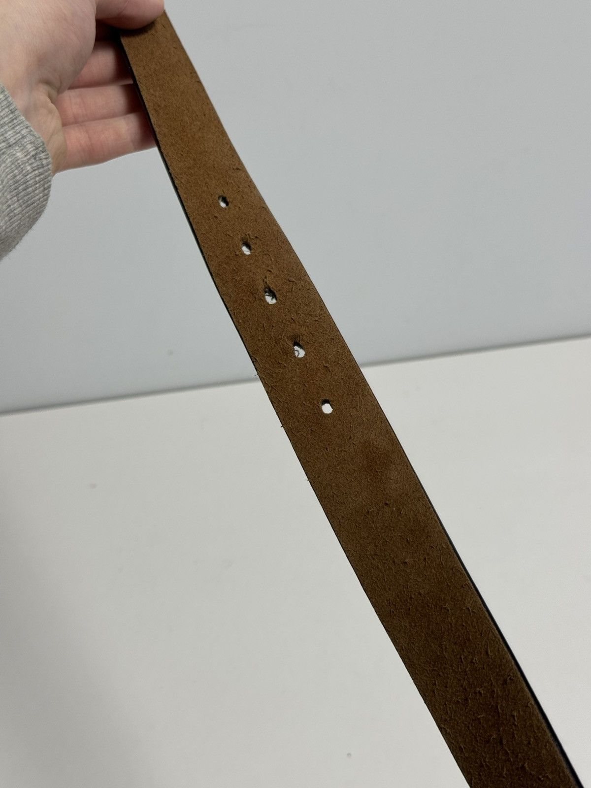 Armani Armani Vintage Y2K style Hype Belt Leather Size ONE SIZE - 9 Thumbnail