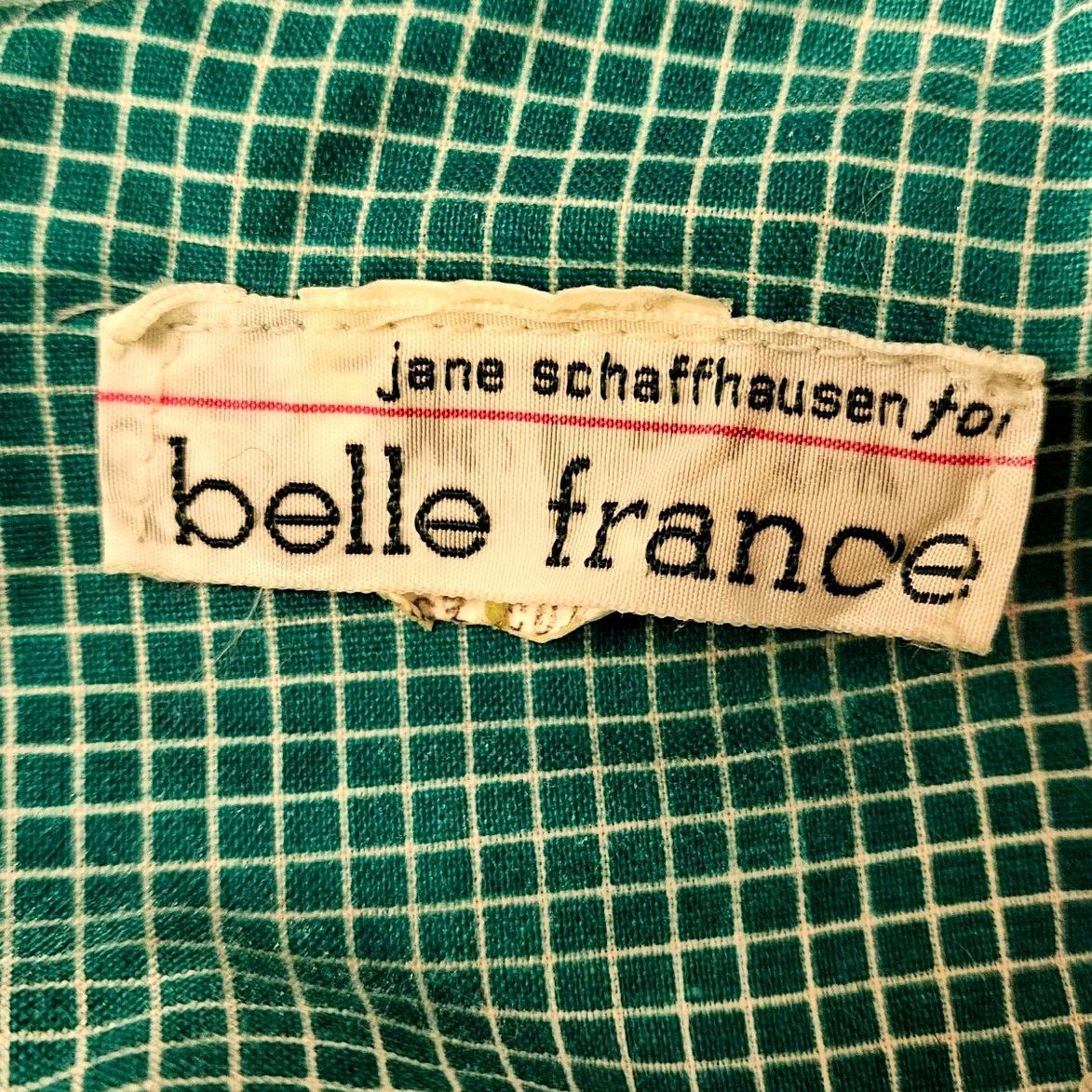 Vintage 1980s Belle France Kelly Green Prairie Dress Cotton Ruffle M Size S / US 4 / IT 40 - 4 Thumbnail