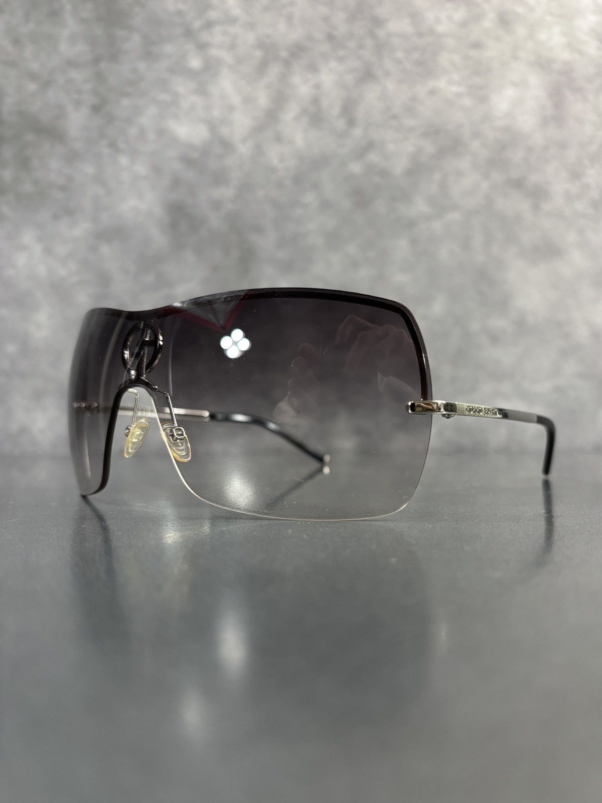 Giorgio Armani 2000s Giorgio Armani Shield Sunglasses GA 329/S Y2K Metal Size ONE SIZE - 3 Thumbnail