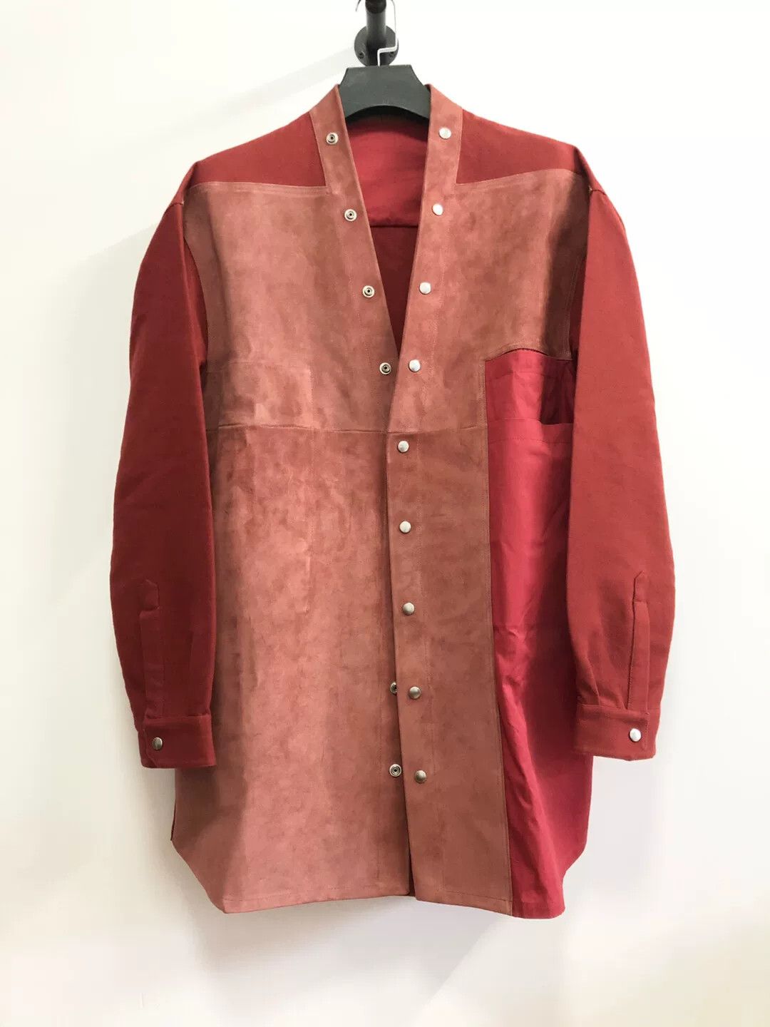 Rick Owens Rick Owens Suede Patchwork Jacket Size US M / EU 48-50 / 2 - 1 Thumbnail