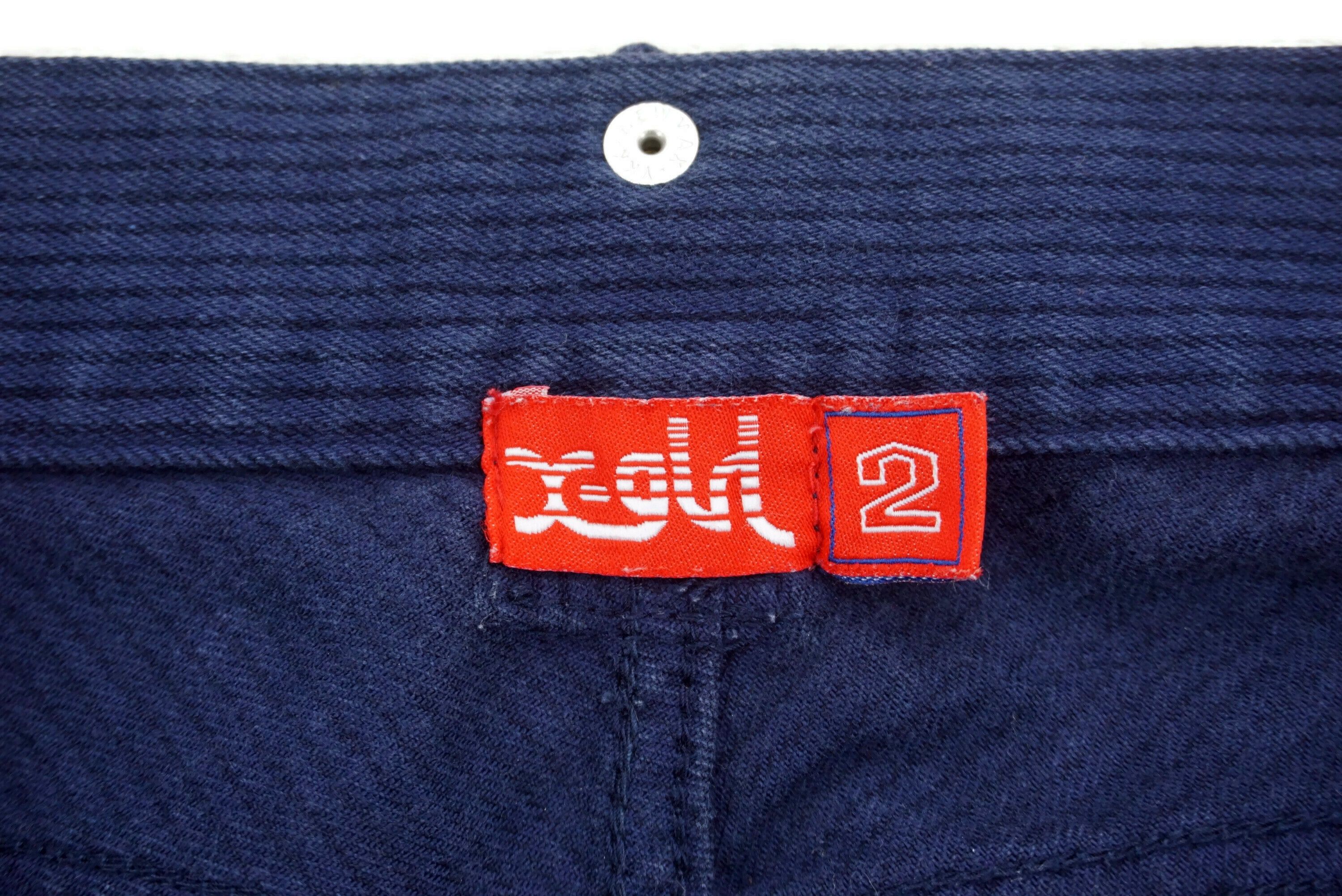 Japanese Brand X-Girl Jeans fits W30xL30.75 Slim Skinny Hickory Cargo Denim Size 26" / US 2 / IT 38 - 6 Thumbnail