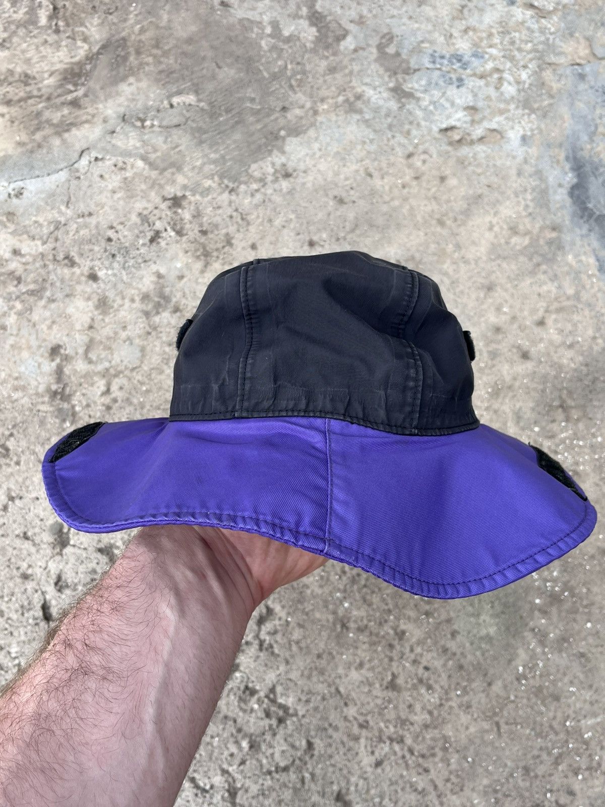Outdoor Research Vintage Outdoor Research GoreTex Bucket Hat Purple Black Y2K Size ONE SIZE - 6 Thumbnail