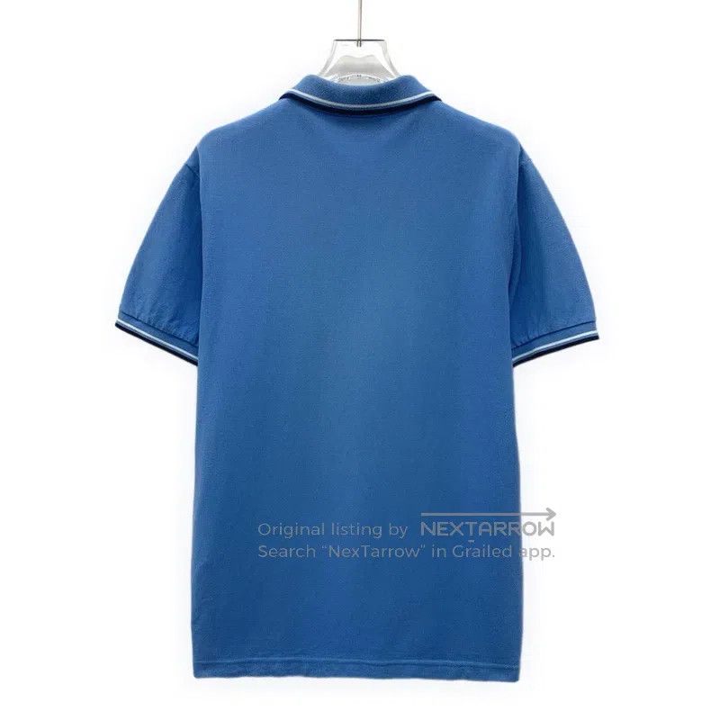 Prada Prada Blue logo striped cotton lapel single-breasted short Size US S / EU 44-46 / 1 - 2 Thumbnail