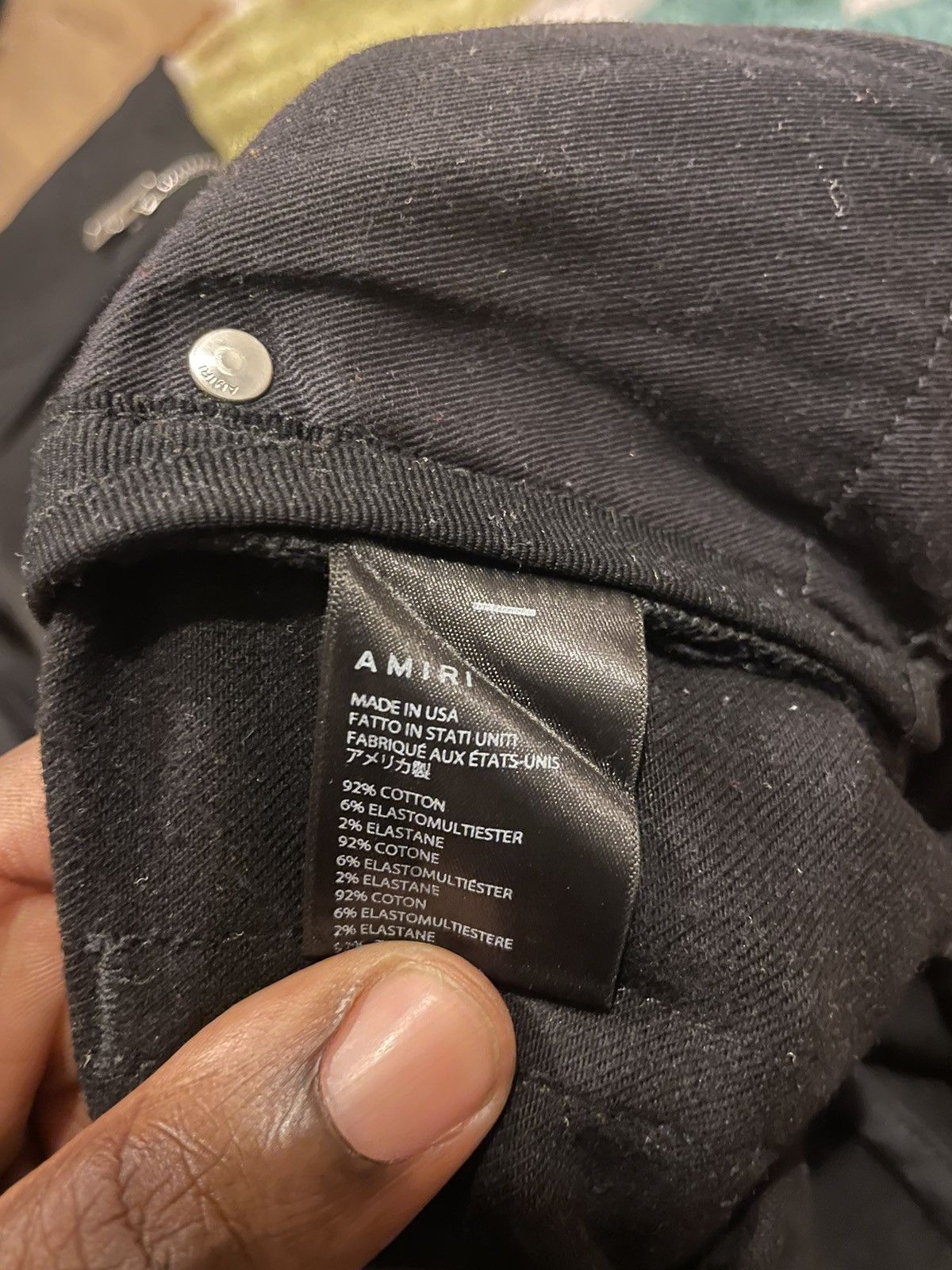 Amiri Black Patch Mx2 Jeans Size US 36 / EU 52 - 6 Thumbnail