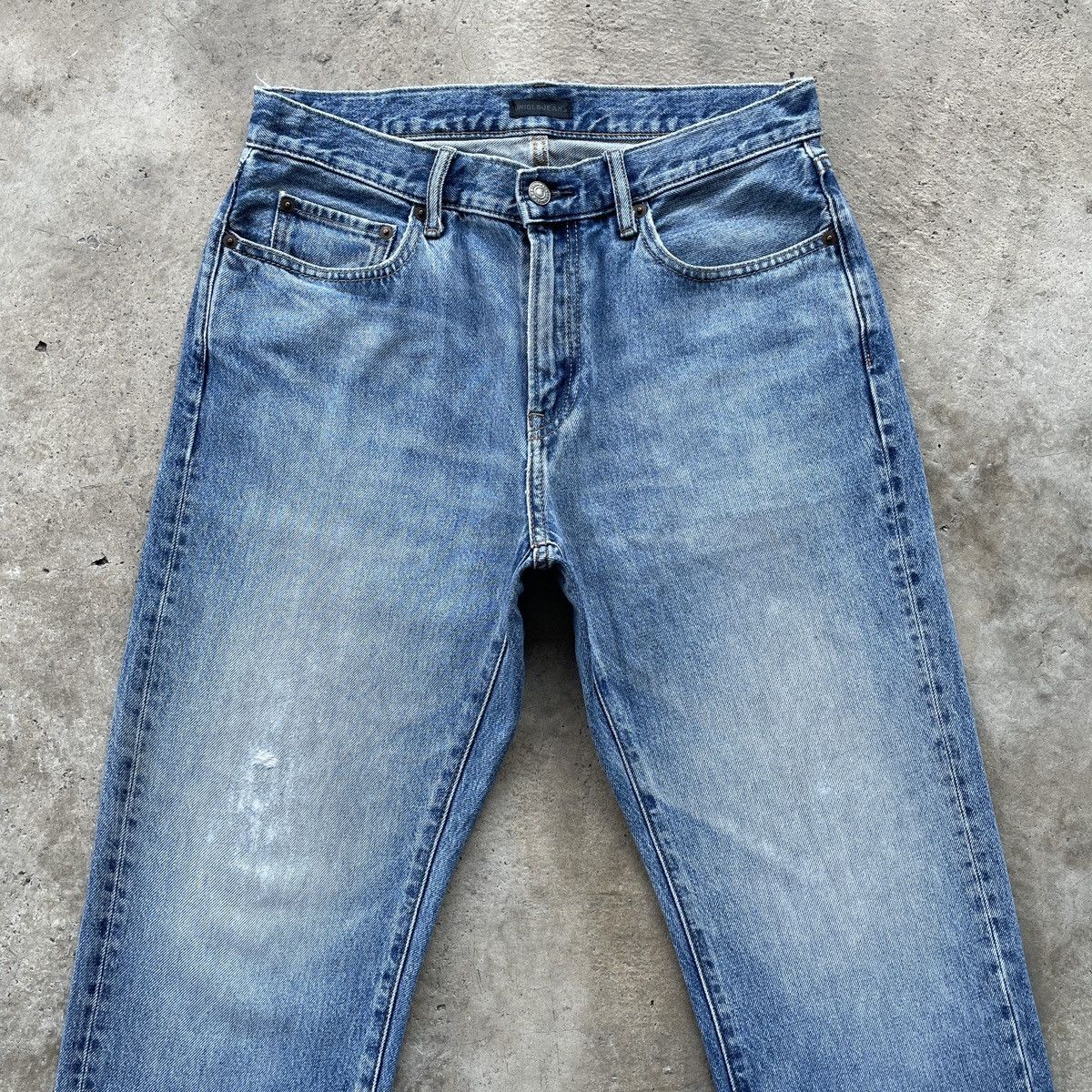 Japanese Brand × Jean × Vintage W31x27.5💥 Vintage Japanese Brand Faded Denim Jeans Pants Size US 31 - 3 Thumbnail