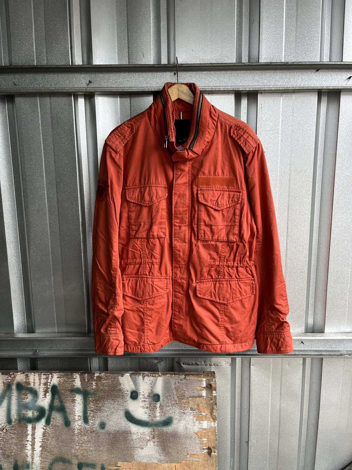 Japanese Brand Hum parka jacket m65 style orange Size US L / EU 52-54 / 3 - 1 Thumbnail