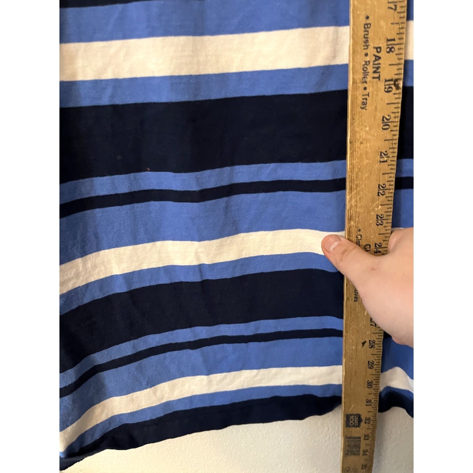 Tommy Hilfiger Tommy Hilfiger Blue Striped Sleeveless Knee Length Knit Tank Dress XS Women Casual Knit Dress Size XS / US 0-2 / IT 36-38 - 4 Thumbnail