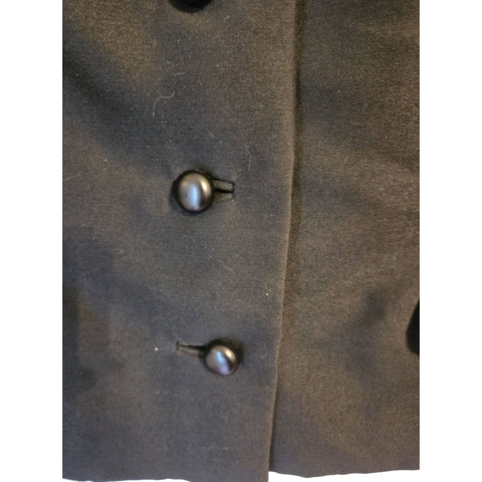 Vintage VINTAGE 60s Bonwit Teller Black Jacket Blazer Sz M Couture MS Size 32" / US 10 / IT 46 - 4 Thumbnail