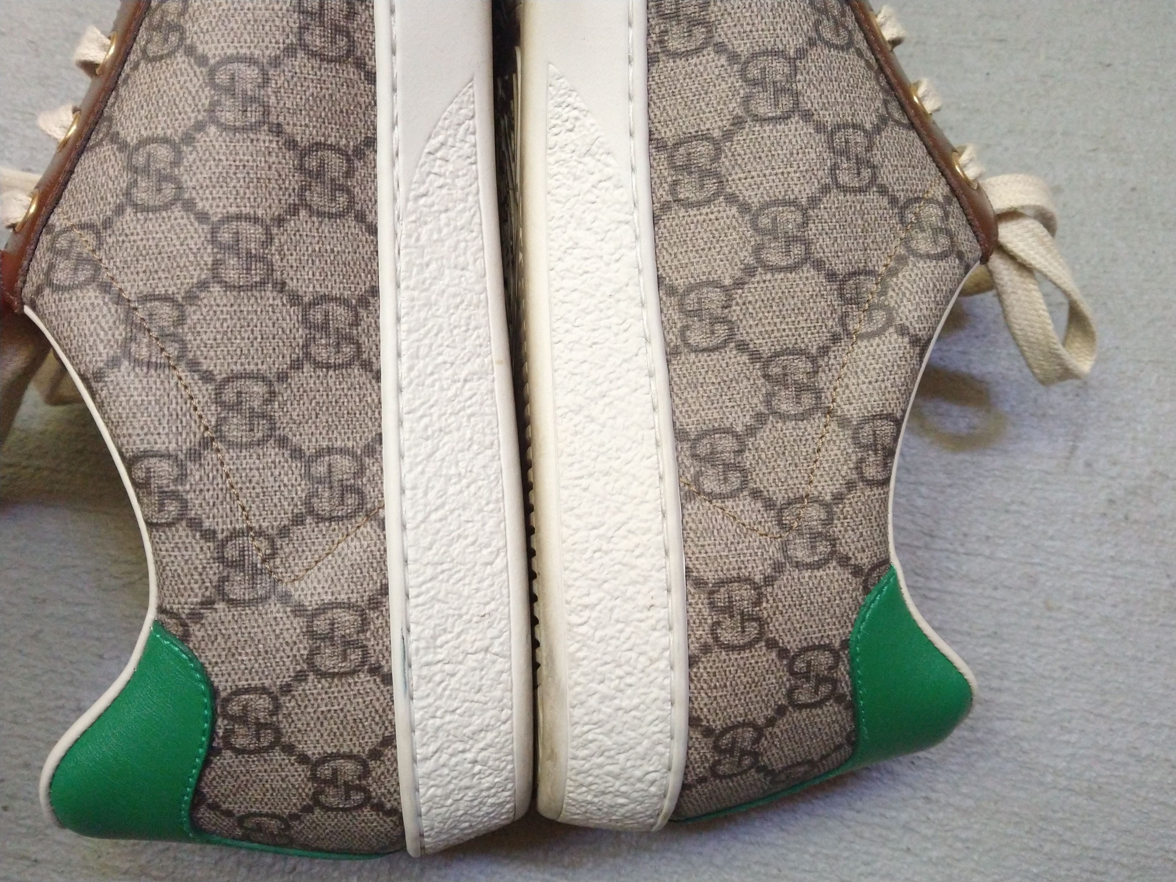 Gucci Gucci Ace Sneakers Size 10.5 Monogram Brown Green Low Size US 10.5 / EU 43-44 - 13 Thumbnail