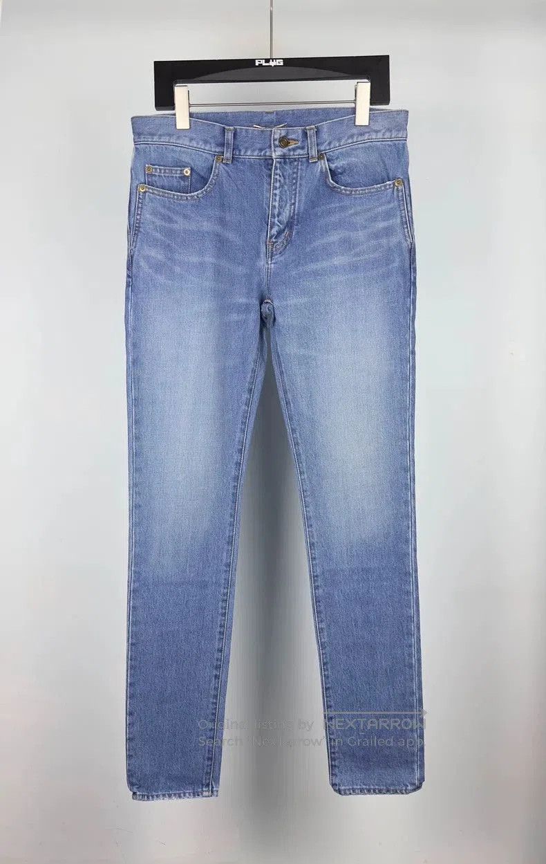 Saint Laurent Paris Saint Laurent Paris Washed Blue Jeans. Size US 30 / EU 46 - 1 Thumbnail
