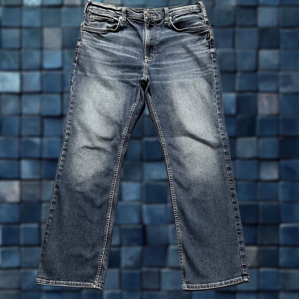 Silver Jeans Co. Silver Jeans Mens Relaxed Fit Bootcut Leg Jeans 36x32 Blue ZAC Size US 36 / EU 52 - 1 Thumbnail