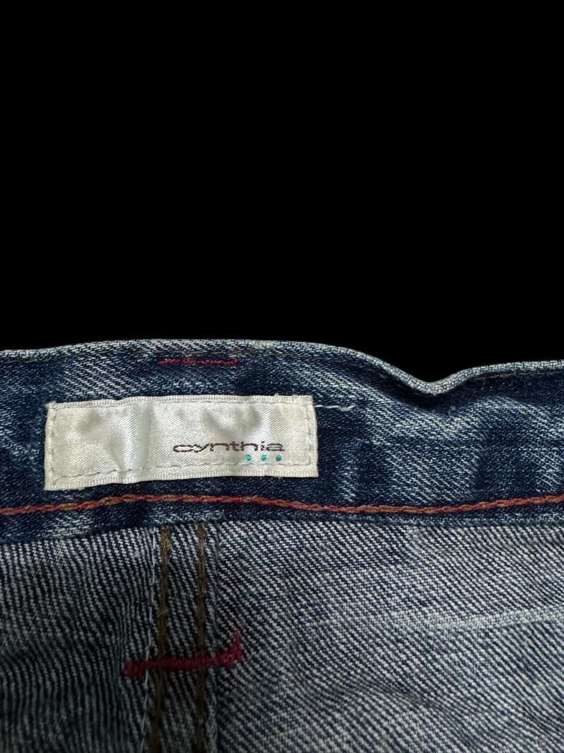 Japanese Brand DOUBLE WAIST Vintage Japanese Mudwash Distressed Slim Jean Size US 29 - 10 Thumbnail
