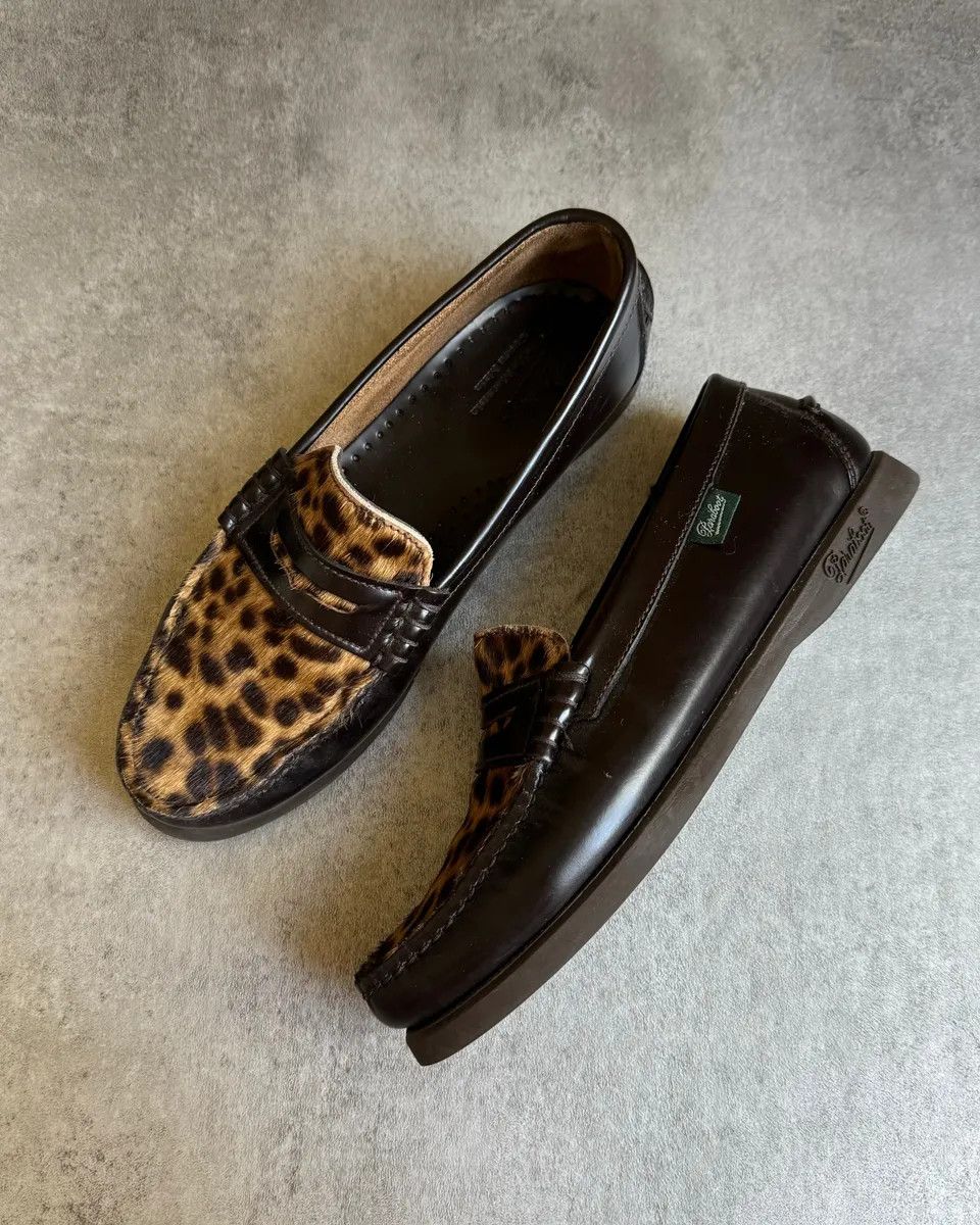 Designer × Paraboot × Vintage Paraboot Leopard Leather Mocassin Size US 5.5 / IT 35.5 - 9 Thumbnail