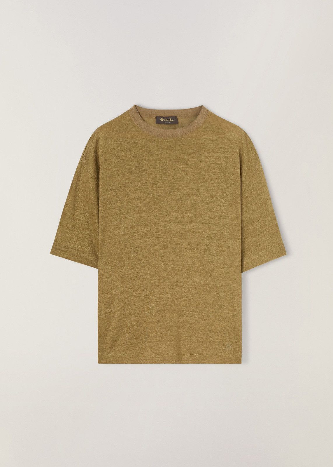 Loro Piana o1srvl11e1224 Gargano T-Shirt in Olive Green Size M / US 6-8 / IT 42-44 - 1 Thumbnail