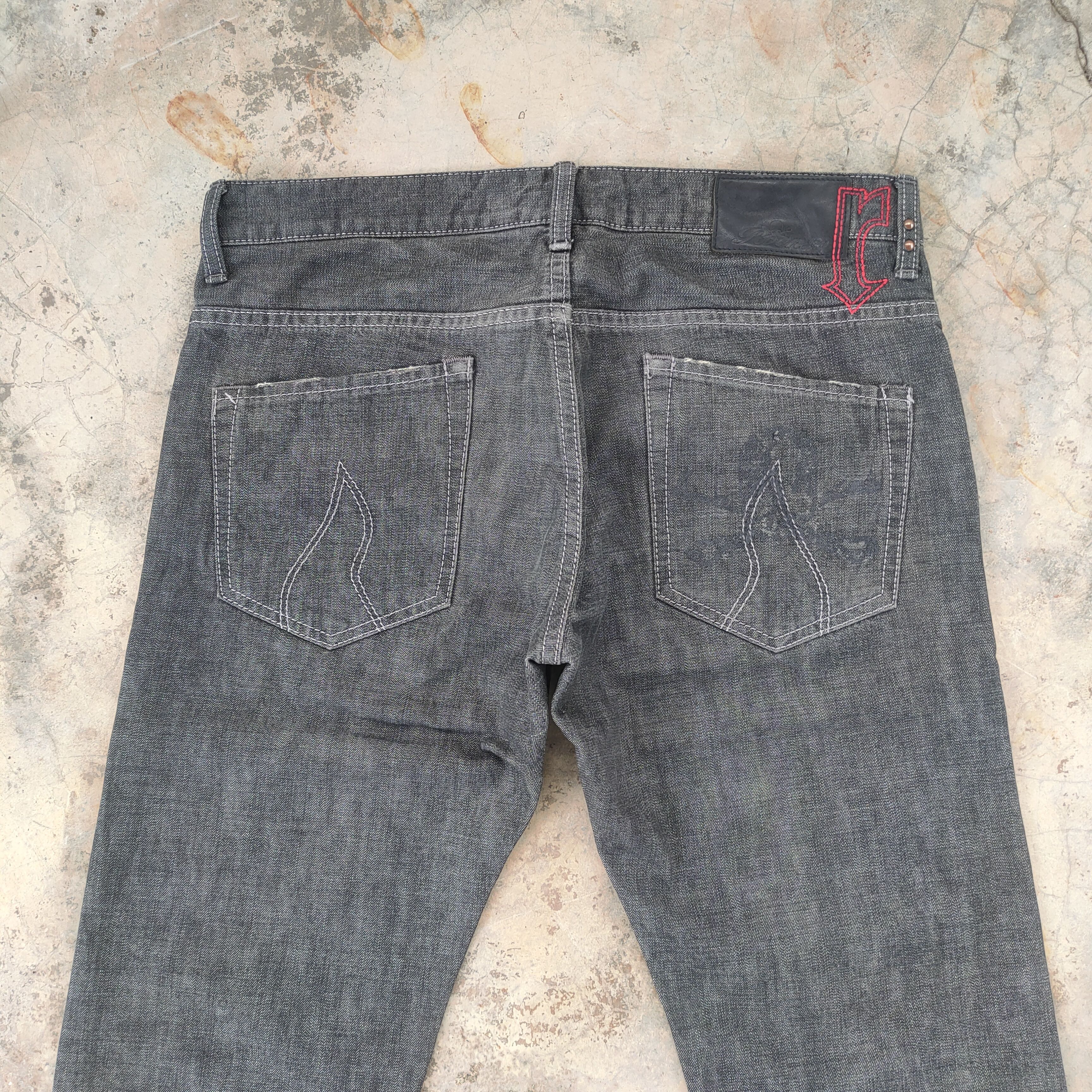 Roen W32 VINTAGE ROEN SKINNY FADED BLACK DISTRESSED JEAN PANTS Size US 32 / EU 48 - 10 Thumbnail