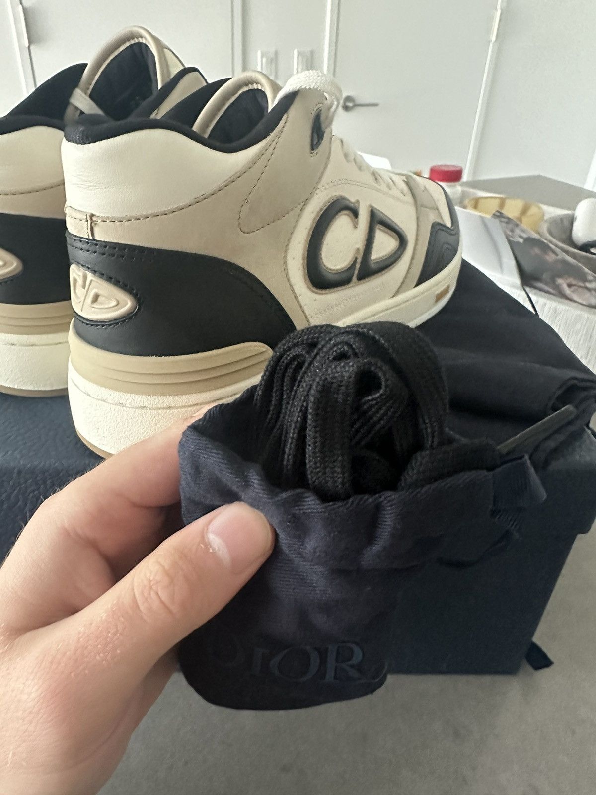 Dior Dior B57 sneaker cream/brown size 42 - 9US Size US 9 / EU 42 - 5 Thumbnail