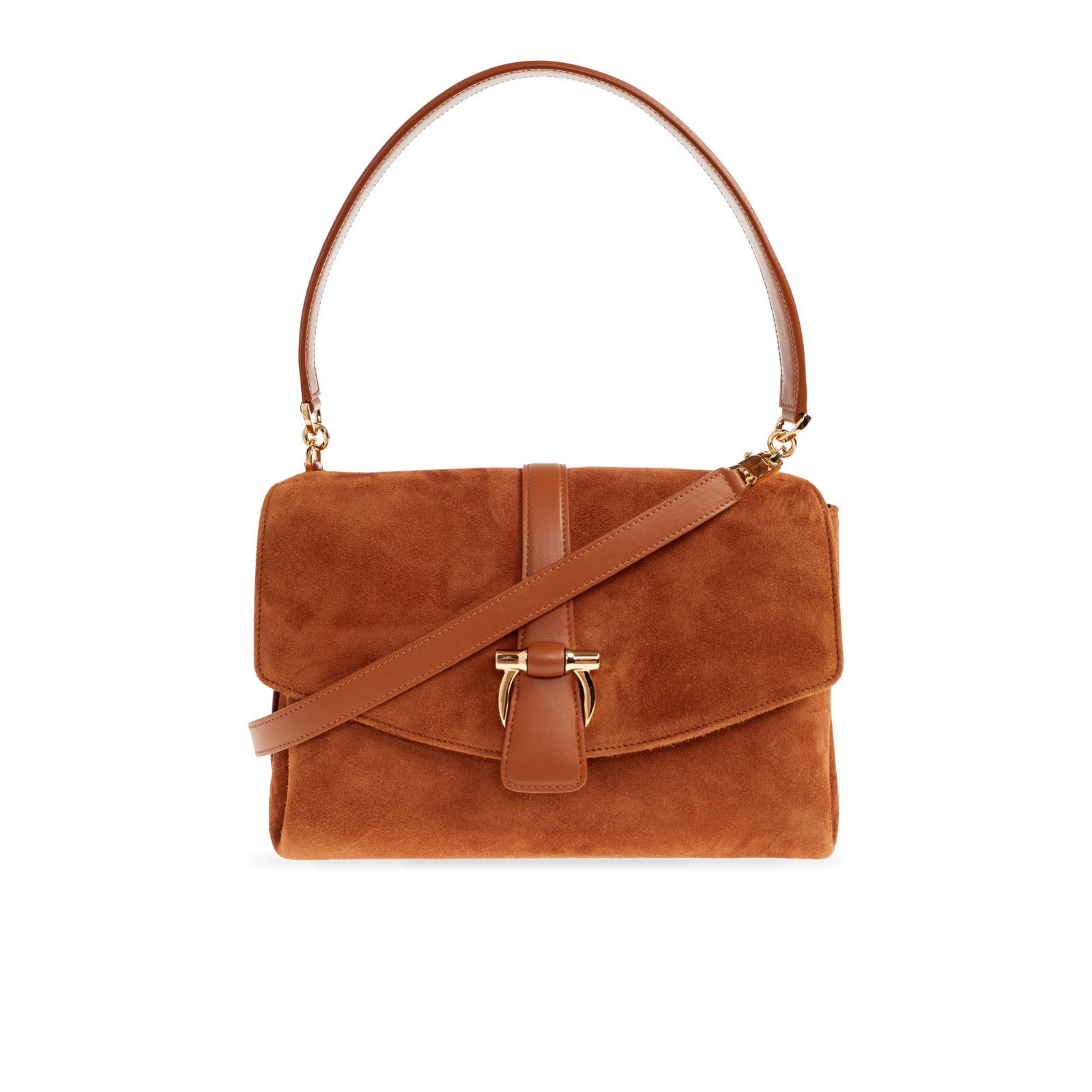 Salvatore Ferragamo FERRAGAMO Brown Top Handle Bag New & Authentic Size ONE SIZE - 1 Thumbnail