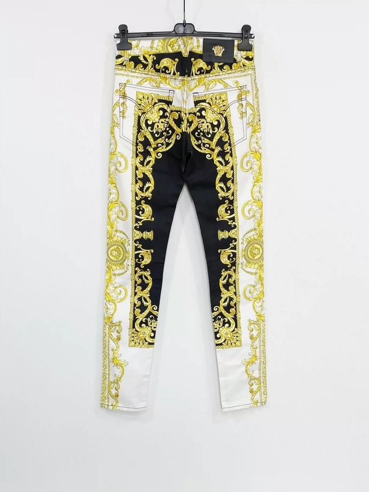 Versace Versace Baroque print stretch jeans Size US 30 / EU 46 - 3 Thumbnail