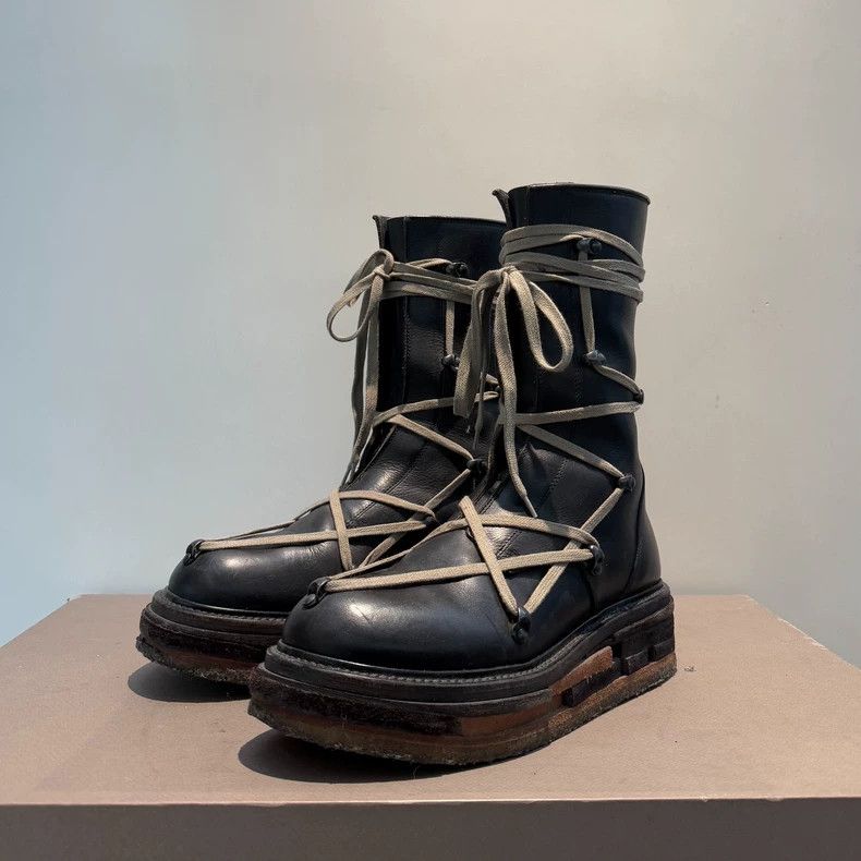 Rick Owens rick owens Main line high-top building block sole five-awn Size US 8 / EU 41 - 2 Thumbnail