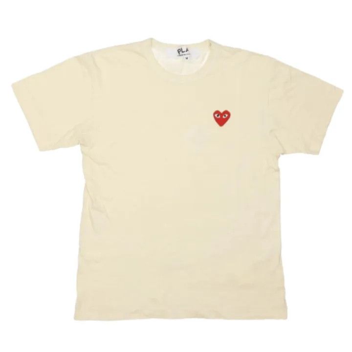 Comme des Garçons PLAY Yellow Short Sleeve T-Shirt 0079