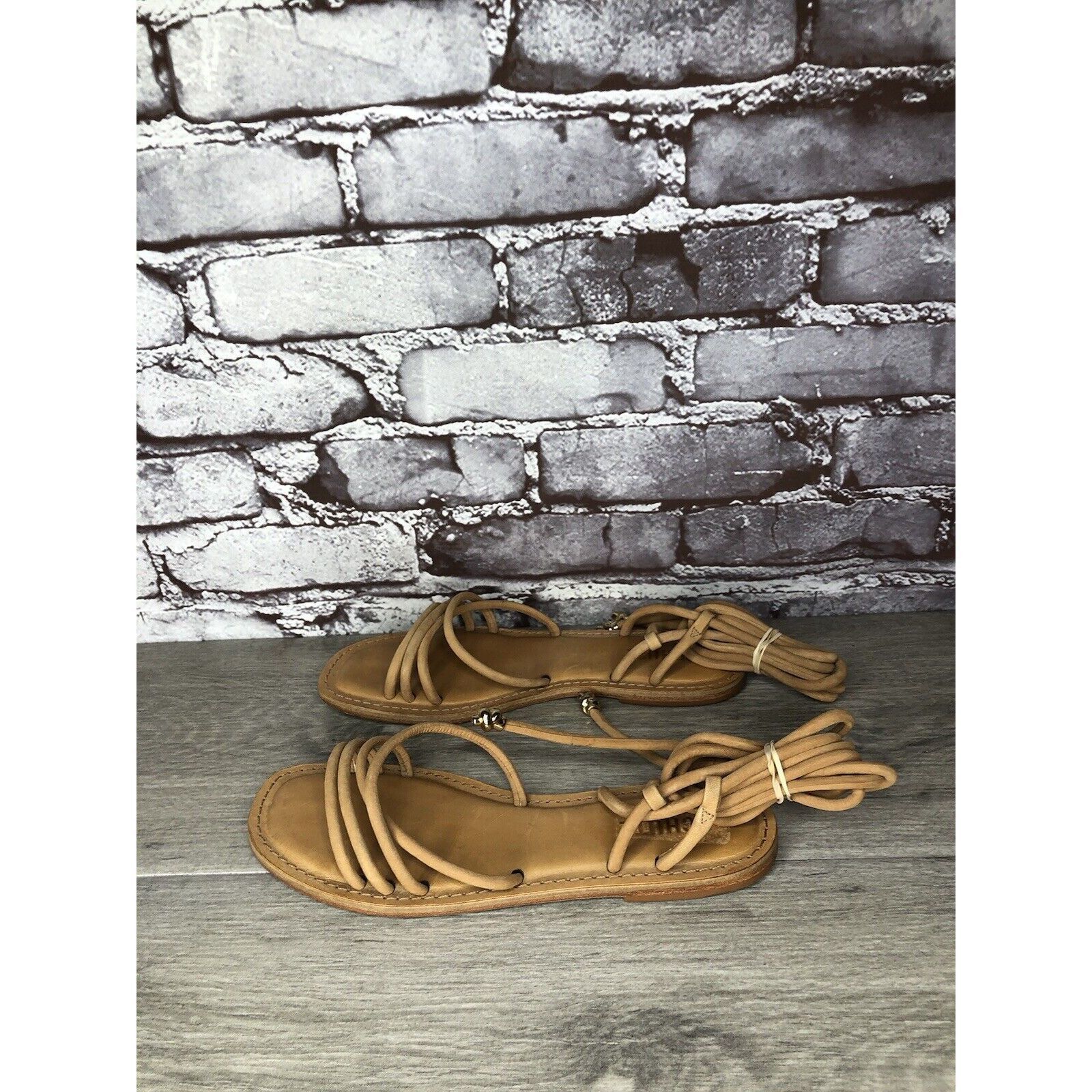 Other SCHUTZ Magdalena Nude Caramel Nubuck Boho Ankle Lace Sandals Size US 7 / IT 37 - 13 Thumbnail