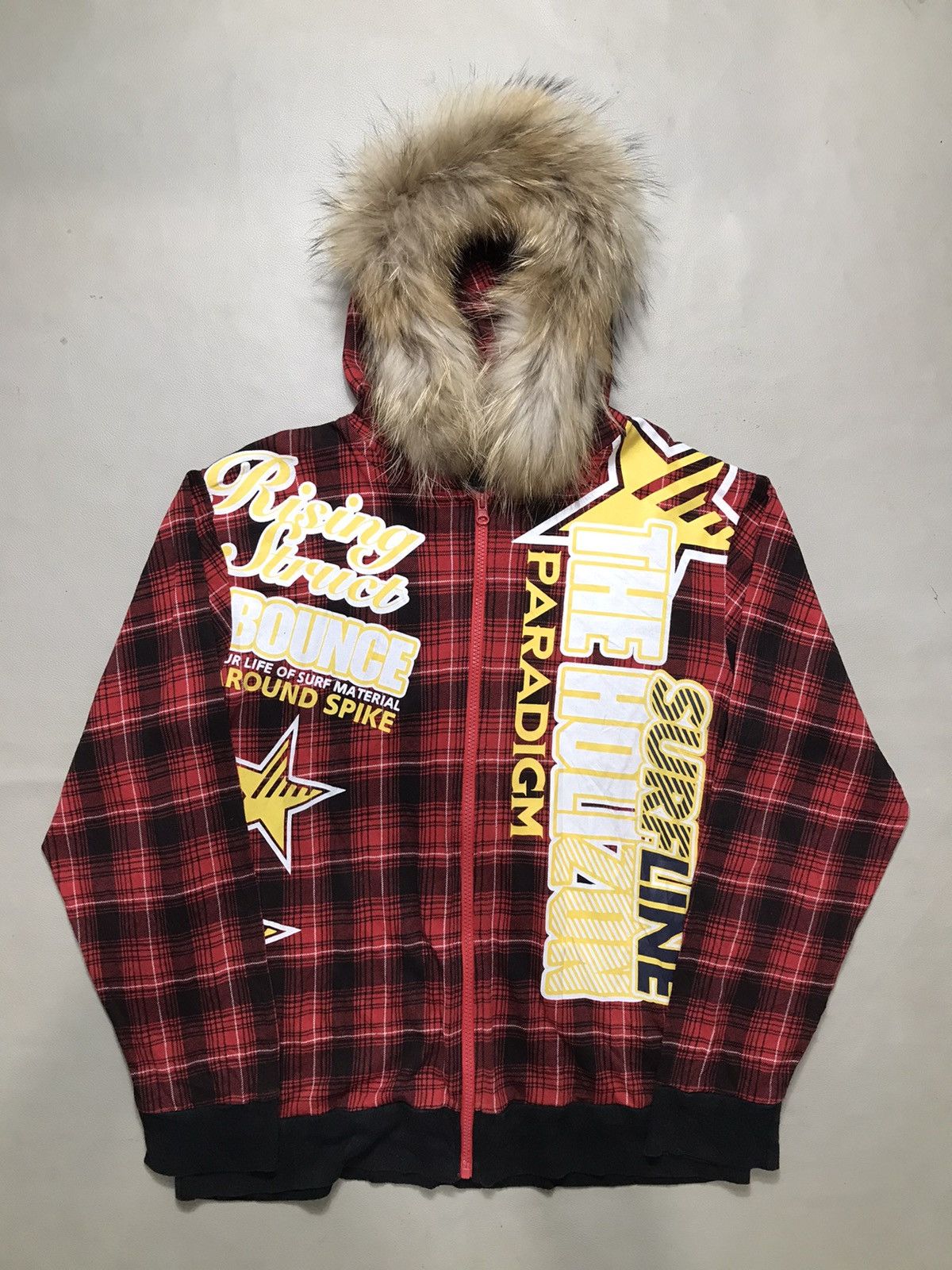 Hysteric Glamour Crazy Poem zip fur hoodie ifsix lgb y2k style Size US L / EU 52-54 / 3 - 1 Thumbnail