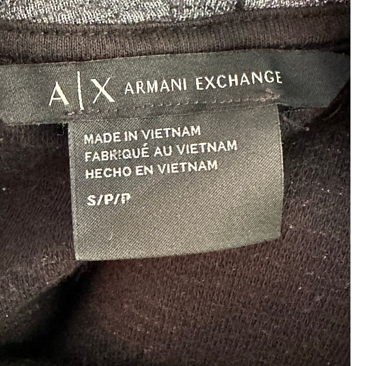 Armani Exchange Armani Exchange gray black cowl neck sweatshirt size Small Size S / US 4 / IT 40 - 3 Thumbnail