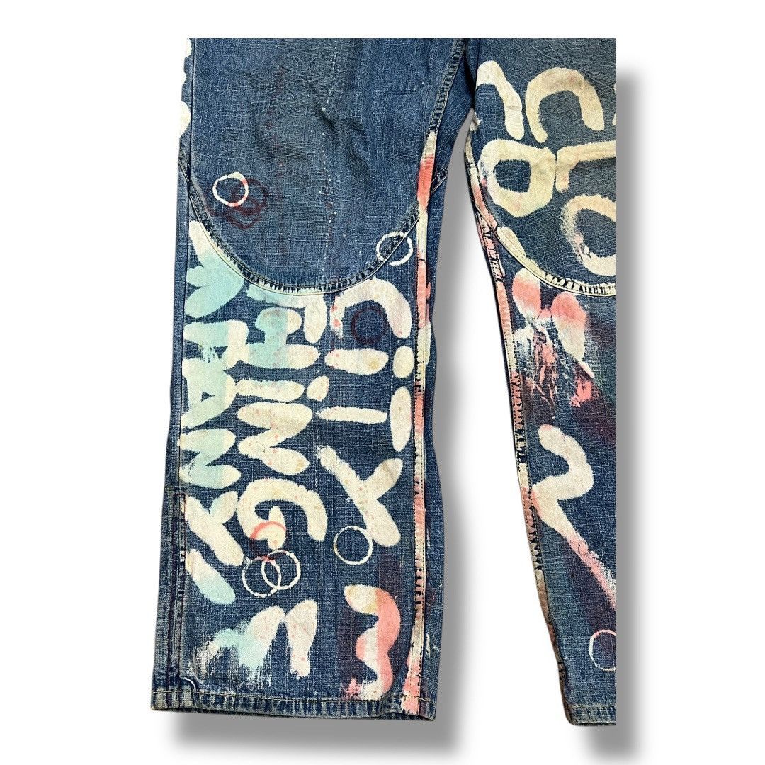 Designer × Japanese Brand VARCITY DISTRESSED JEANS DENIM Size US 34 / EU 50 - 19 Thumbnail