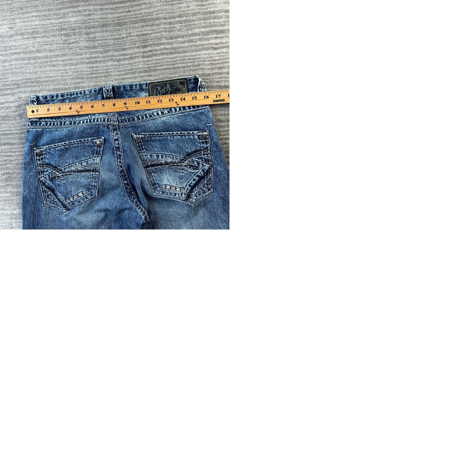 Wrangler Wrangler Jeans Mens 30x32 Blue Denim Bootcut Relaxed 5-Pocket Belt Loops Cowboy 90s Rock 47 Vintage: No Size US 30 / EU 46 - 9 Thumbnail
