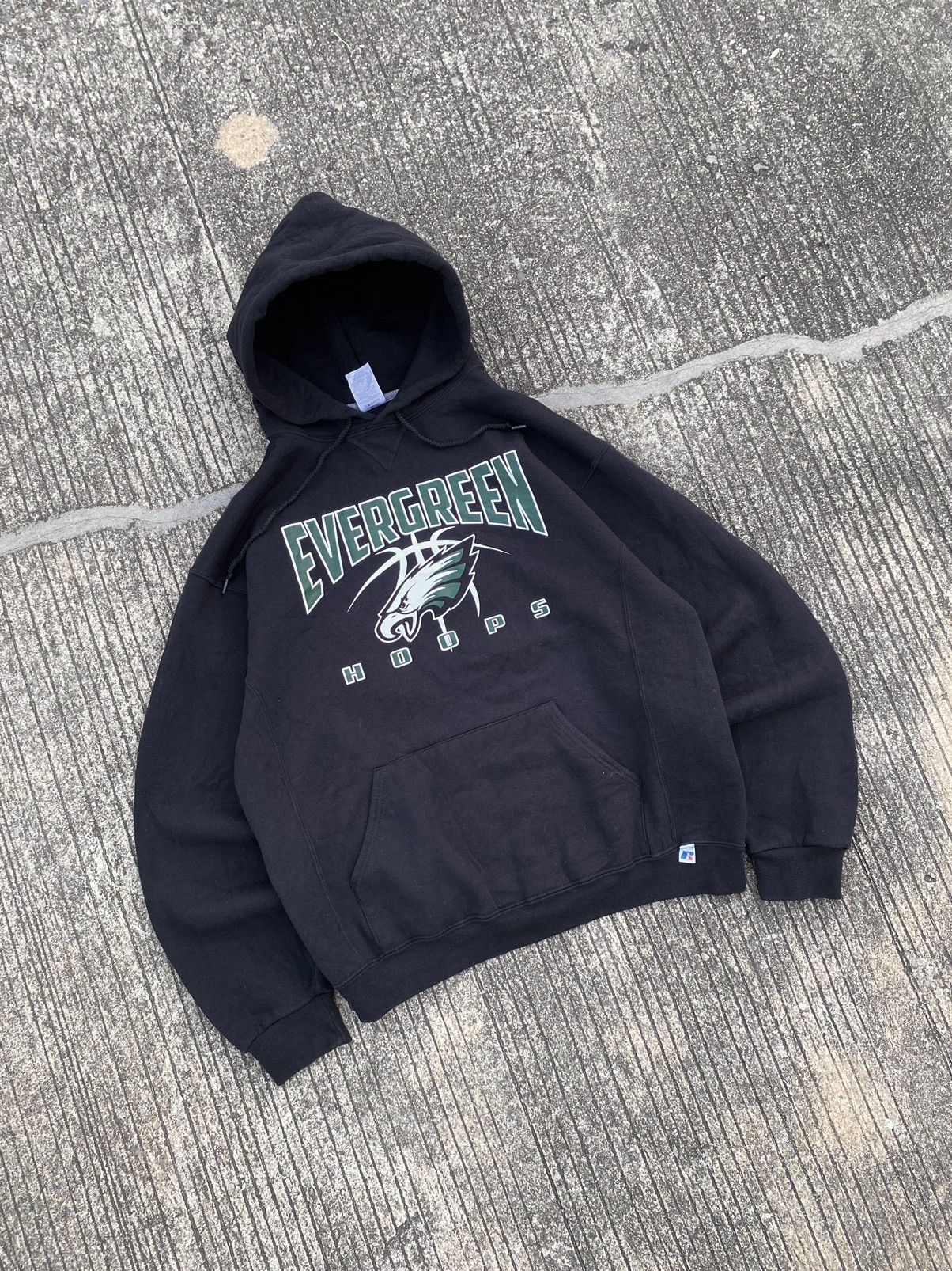 Russell Athletic Vintage Russell Athletic Hoodie EVERGREEN Size US L / EU 52-54 / 3 - 3 Thumbnail