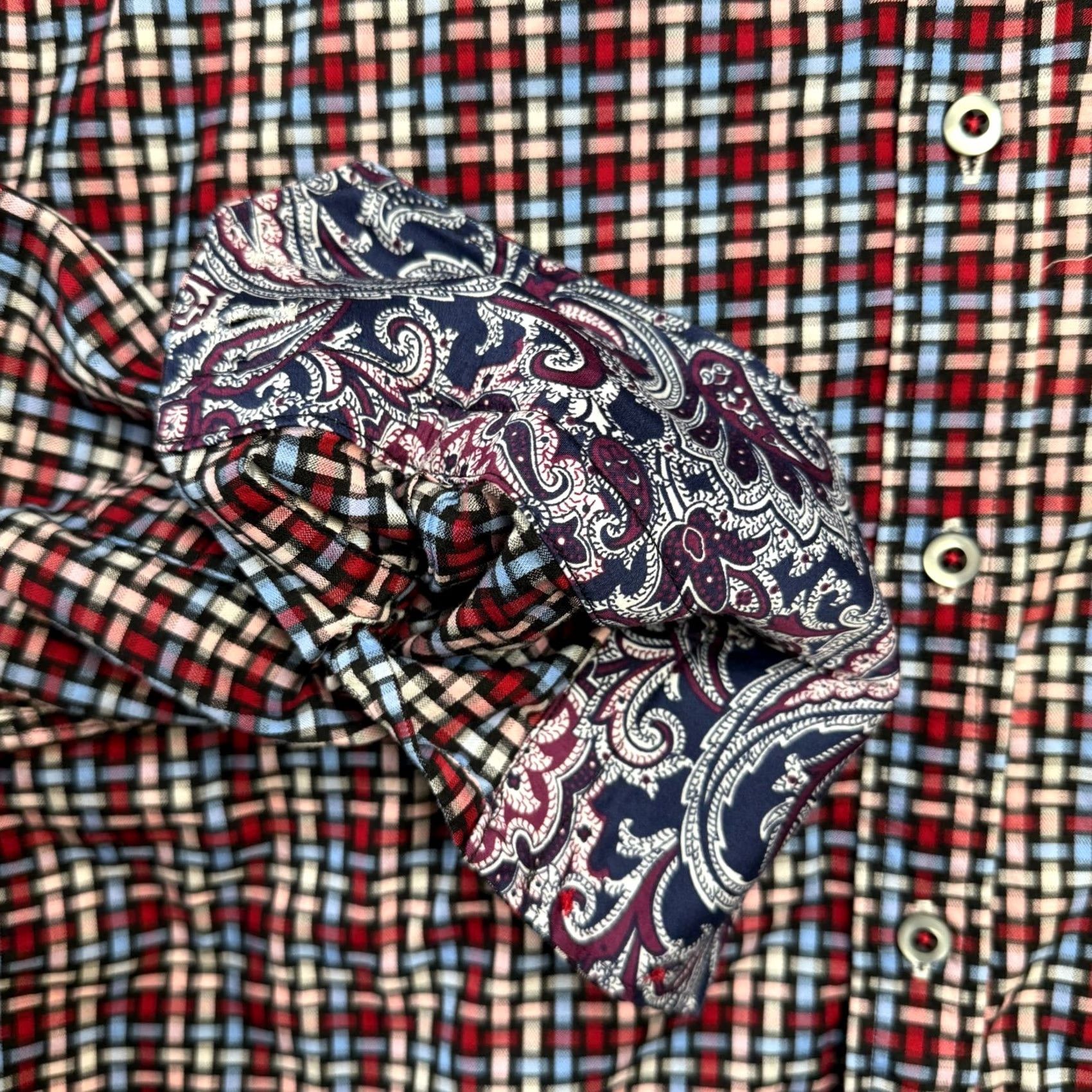 Robert Graham Robert Graham Shirt Mens Large Geometric Paisley Button-Up Classic Fit Multicolor Cotton Cotton Geometric Geometric Shirt Mens Large 90s? Size US L / EU 52-54 / 3 - 3 Thumbnail