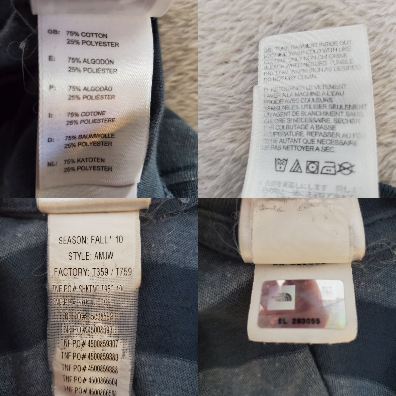The North Face The North Face T Shirt Women L Gray Striped Embroidered Logo Outdoor Gorpcore Size L / US 10 / IT 46 - 8 Thumbnail