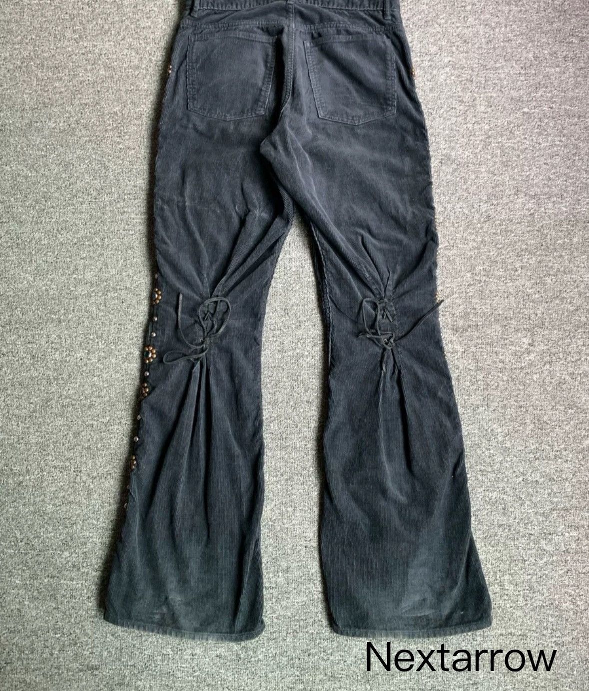 Kapital Kapital Corduroy Gemstone Pants Grey Drawstring Pants Size US 32 / EU 48 - 2 Thumbnail