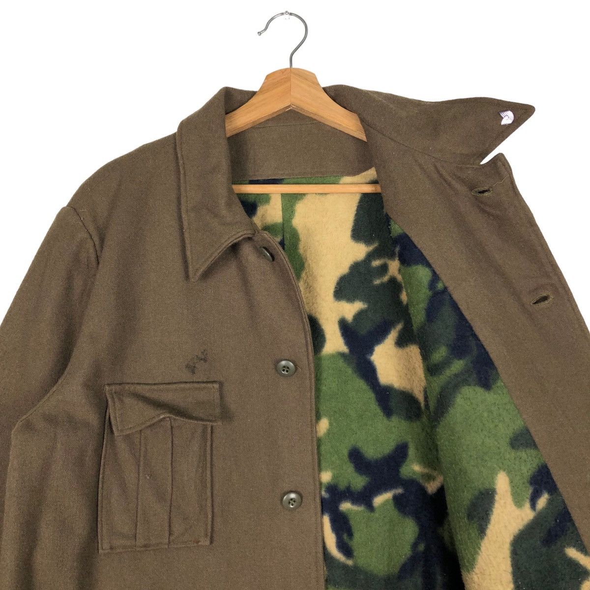 Vintage 🔥True Vintage 1940 Wool Winter Jacket Smock Military Cargo Size US M / EU 48-50 / 2 - 10 Thumbnail