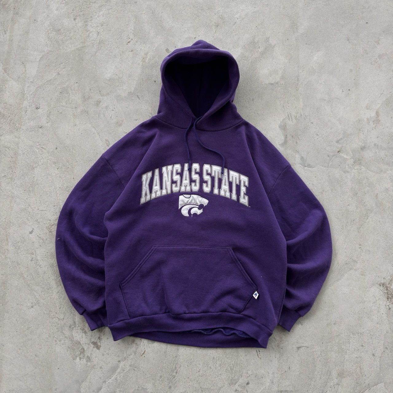 Vintage 90s Russell Athletic Kansas State Hooded Sweatshirt