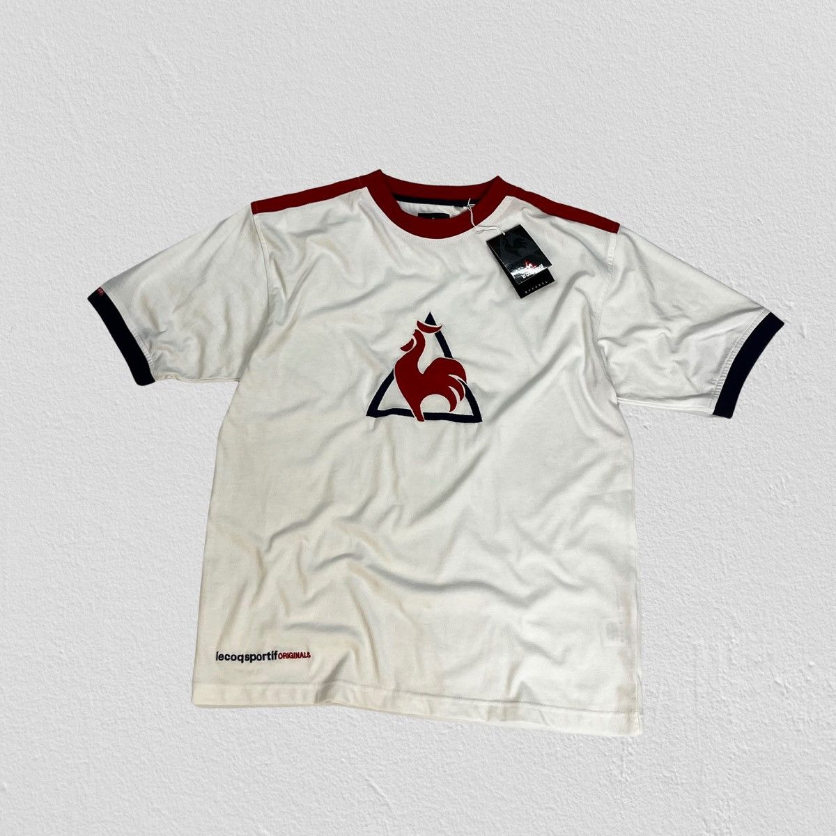 Le Coq Sportif Le Coq Sportif Big Logo Tricolor t shirt rare tee Grailed