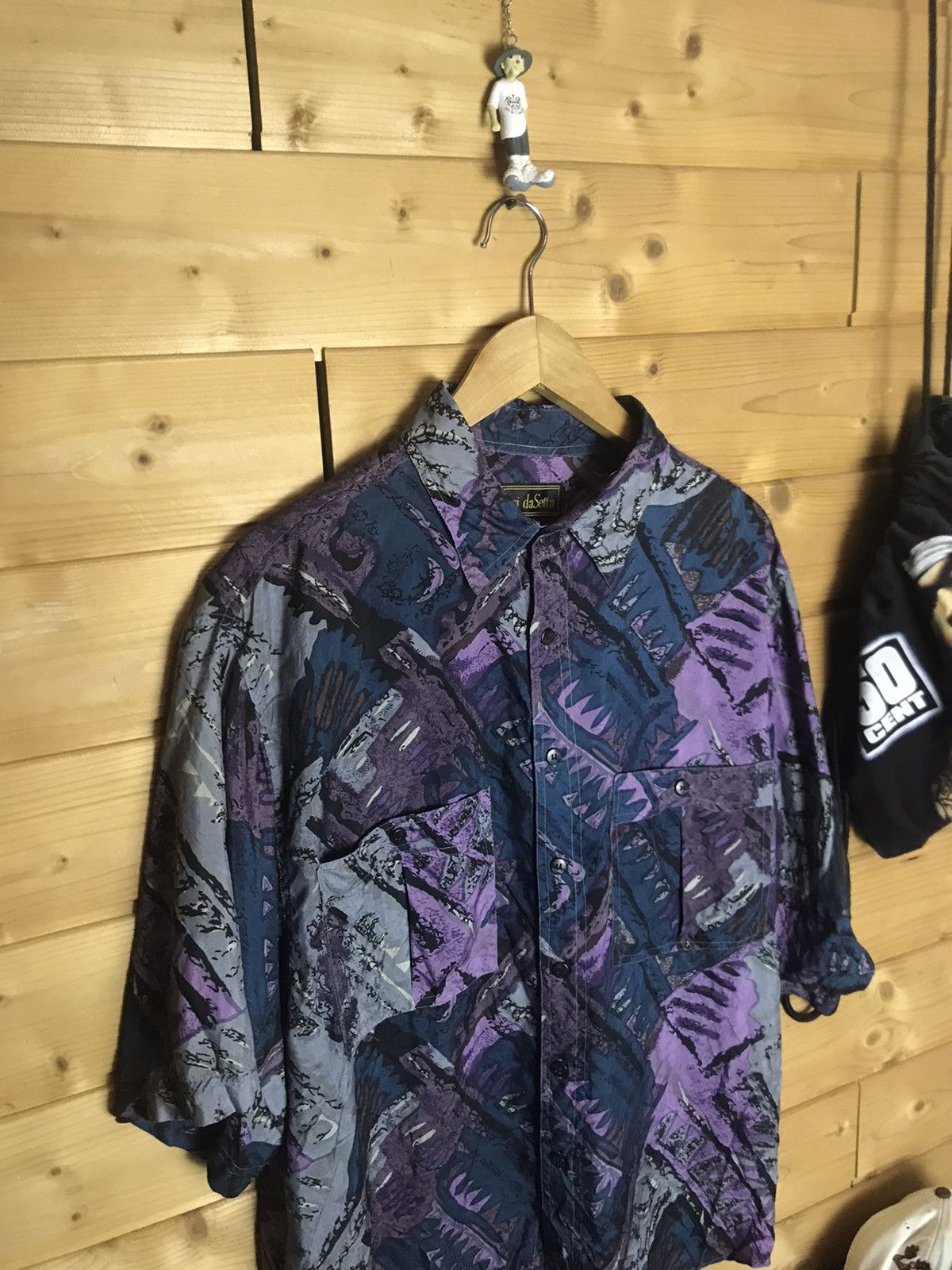 Vintage Vintage silk shirt Size US XL / EU 56 / 4 - 2 Thumbnail