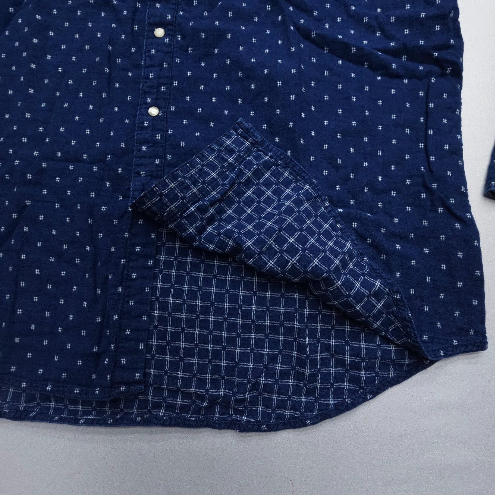 Wrangler VINTAGE Wrangler Retro Flannel Pearl Snap Shirt Mens 2XL Blue Western Print Rodeo Lined Size US XXL / EU 58 / 5 - 5 Thumbnail
