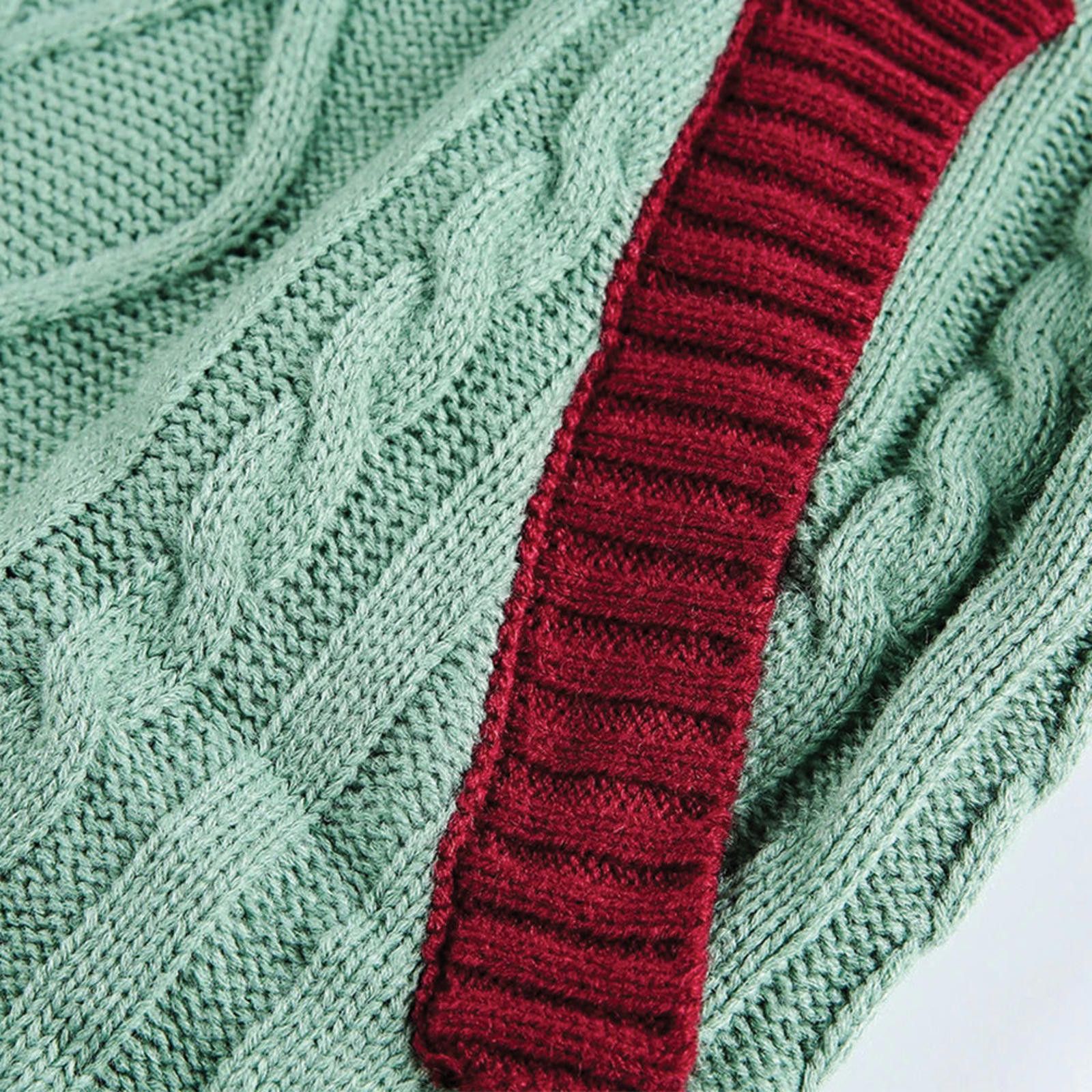 Other Soft Geometry Zip Sweater | Dual-Tone Cable-Knit Size US M / EU 48-50 / 2 - 3 Thumbnail