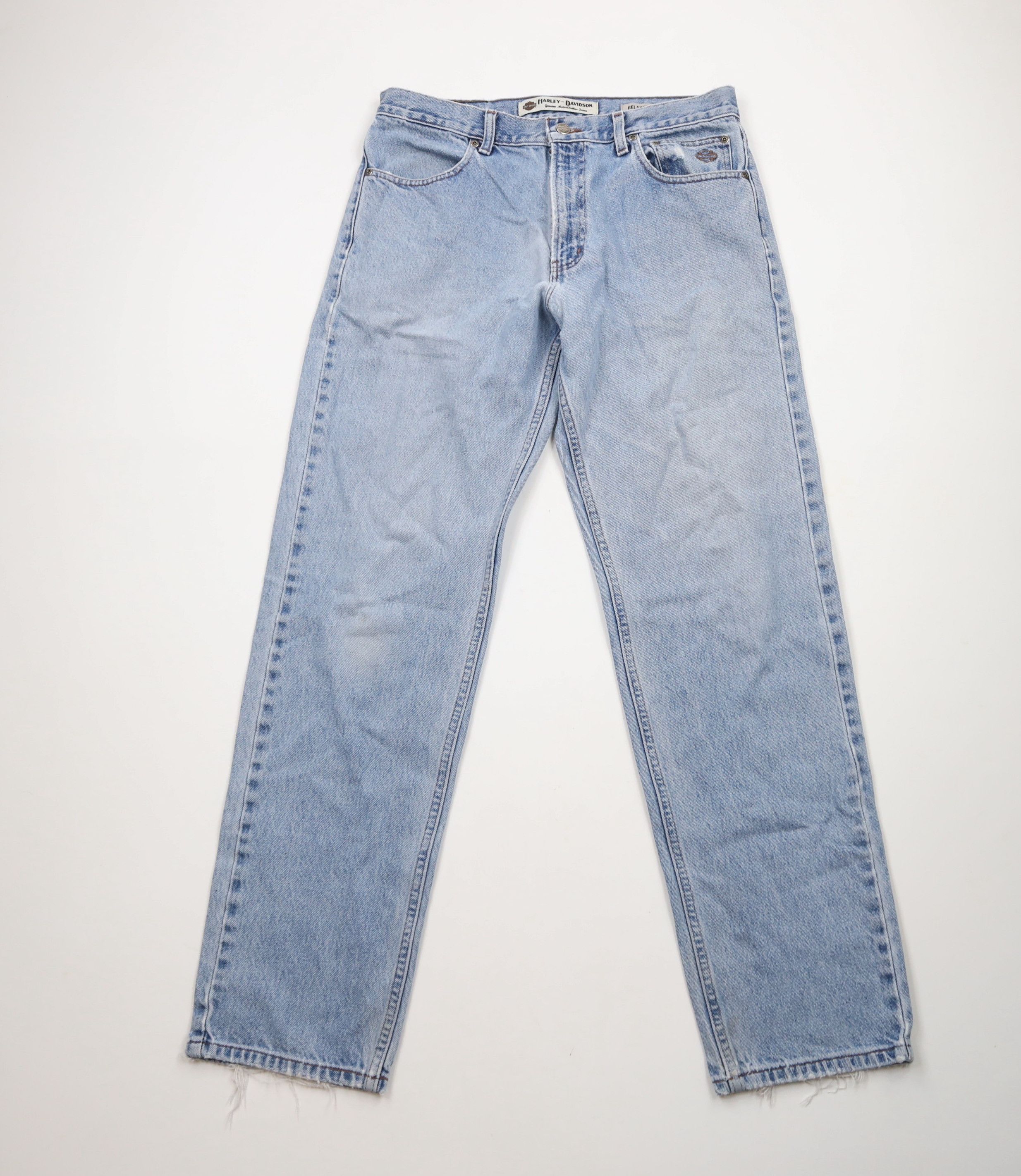 Harley Davidson × Vintage Vintage 90s Harley Davidson Relaxed Fit Denim Jeans Cotton Size US 34 / EU 50 - 1 Thumbnail