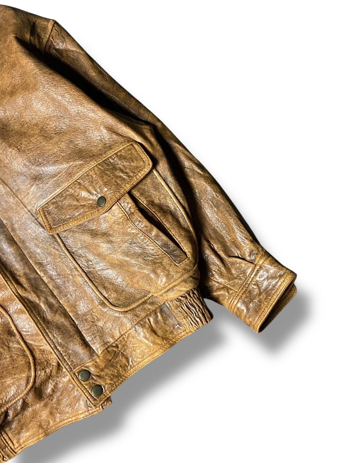 Japanese Brand Japanese Brand Leather Jacket with Sherpa Collar (153) Size US M / EU 48-50 / 2 - 5 Thumbnail