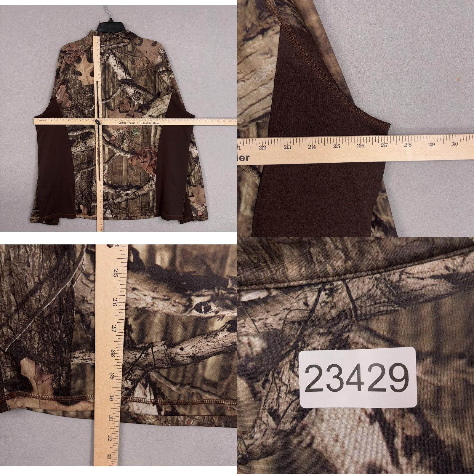 Vintage Mossy Oak Pullover 1/4 Zip Hunting Shirt Mens 2XL Camo Break-Up Infinity Performance Size US XXL / EU 58 / 5 - 8 Thumbnail