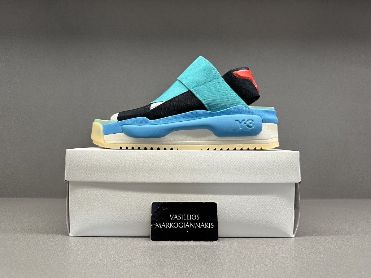 Adidas × Y-3 Adidas Y-3 Hokori Sandal Black Mint Cyan Size US 12 / EU 45 - 1 Thumbnail