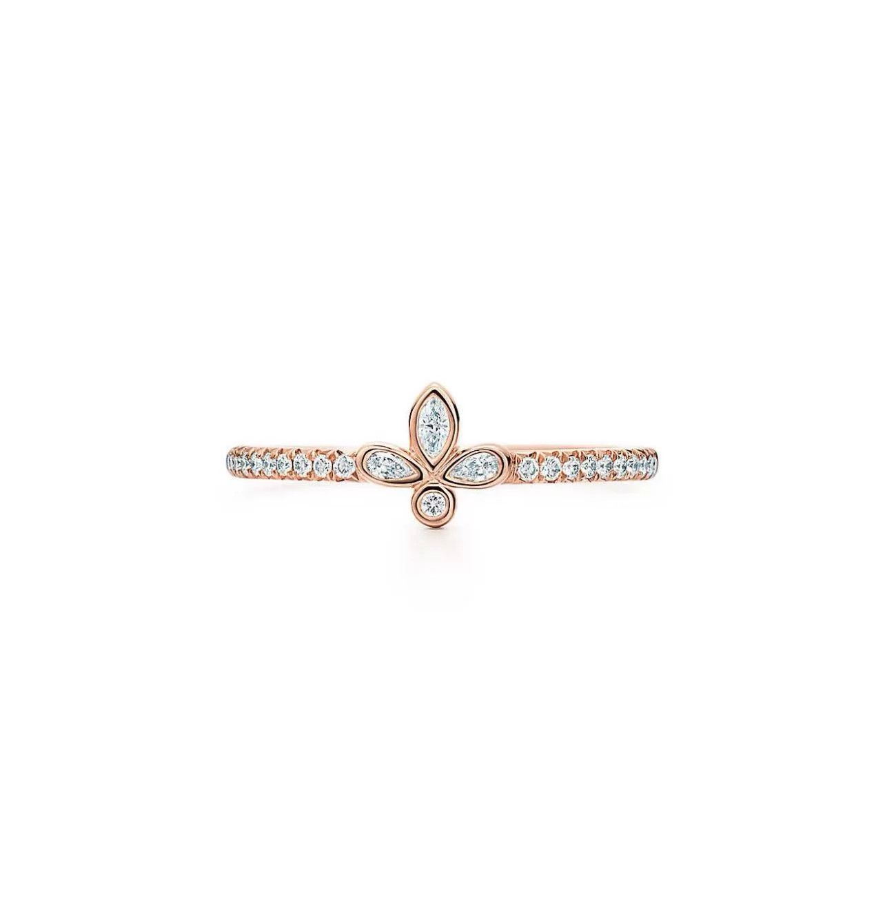 Tiffany & Co. Tiffany Rose Gold Diamond Ring Size 47 (New, Boxed) Size ONE SIZE - 1 Thumbnail