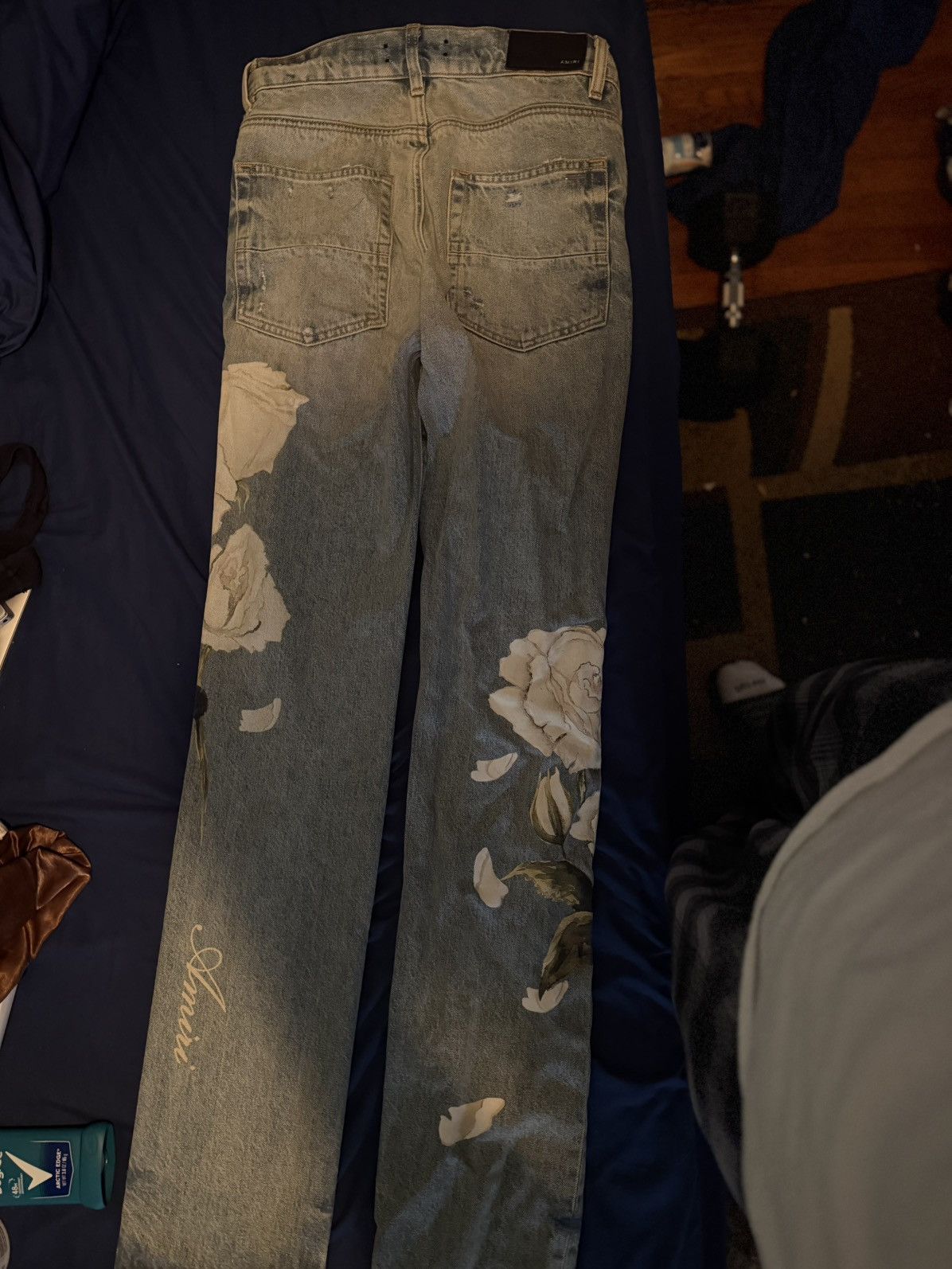 Amiri Amiri Straight Leg Flower Jeans Size US 29 - 7 Thumbnail