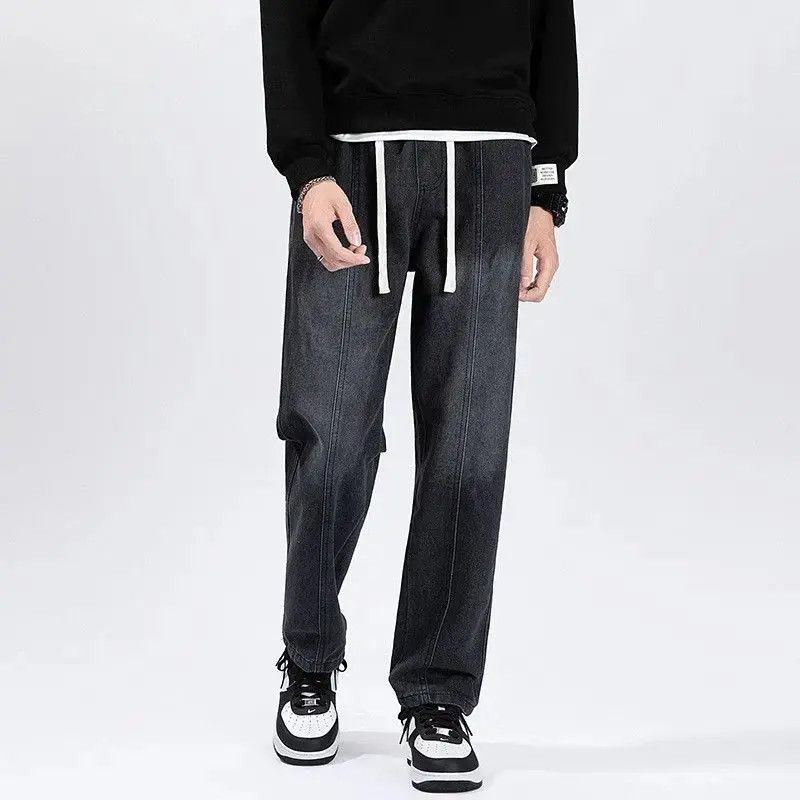 Japanese Brand Retro loose straight leg casual jeans Size US 32 / EU 48 - 4 Thumbnail