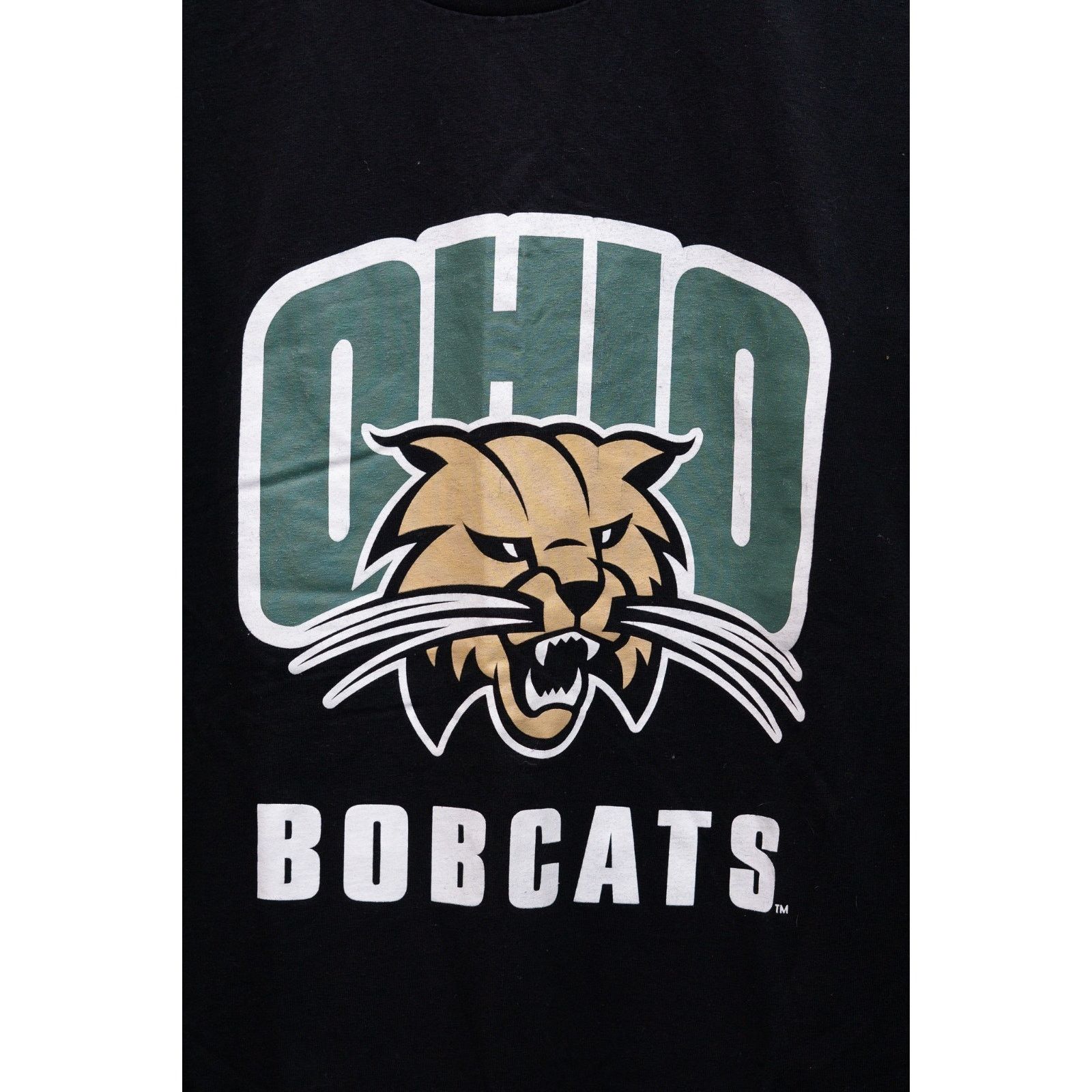 Gildan Ohio Bobcats NCAA T-Shirt Black Men's Size Large Vintage Size US L / EU 52-54 / 3 - 2 Thumbnail