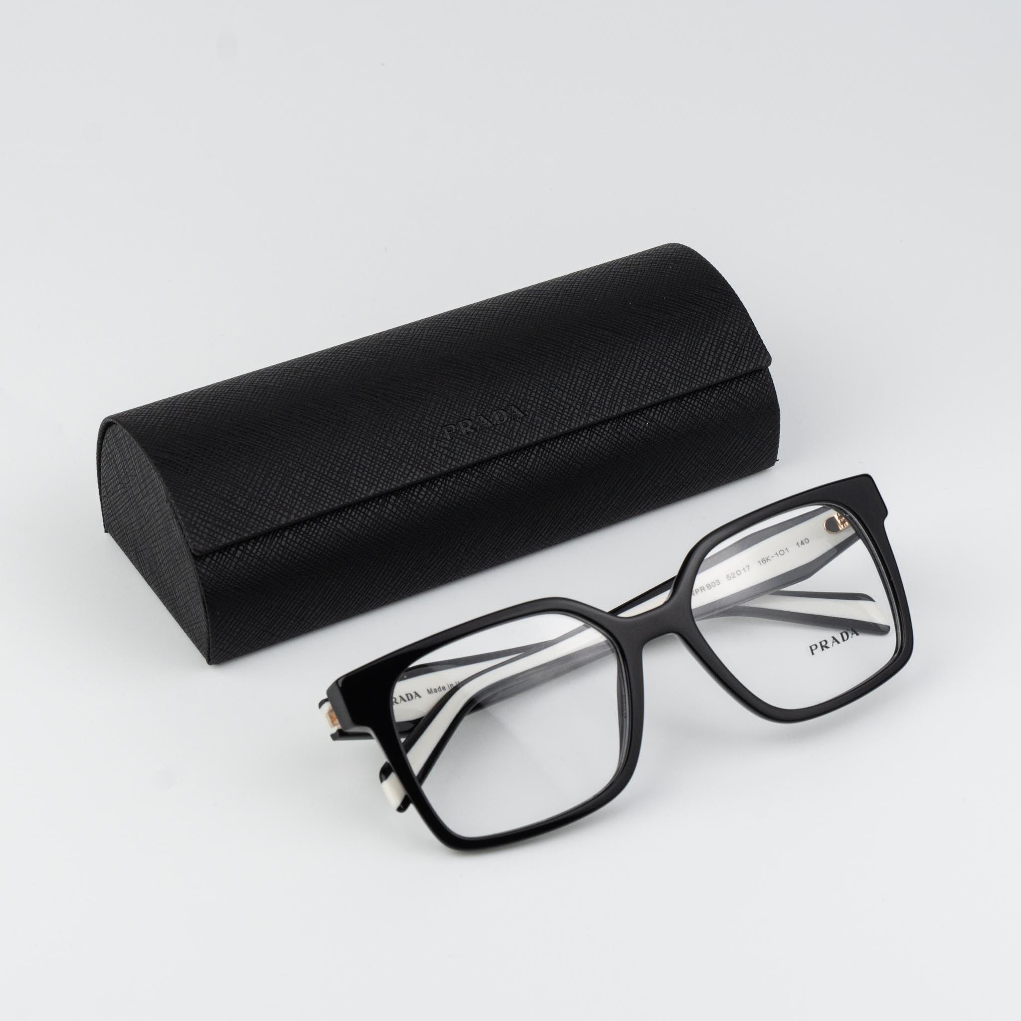 Prada Prada Women Eyeglasses Square PRB03V 16K1O1 NEW AUTHENTIC Size ONE SIZE - 1 Thumbnail